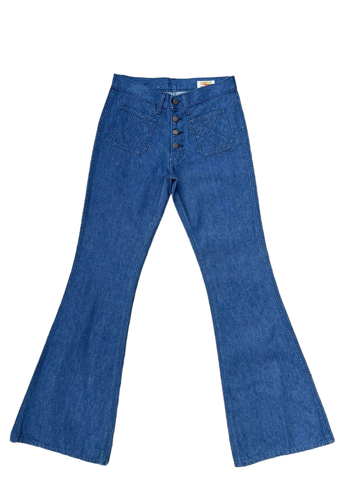 image of Super Flare Vintage 80's Big John Japan Denim Jeans, Men's (Size 30)
