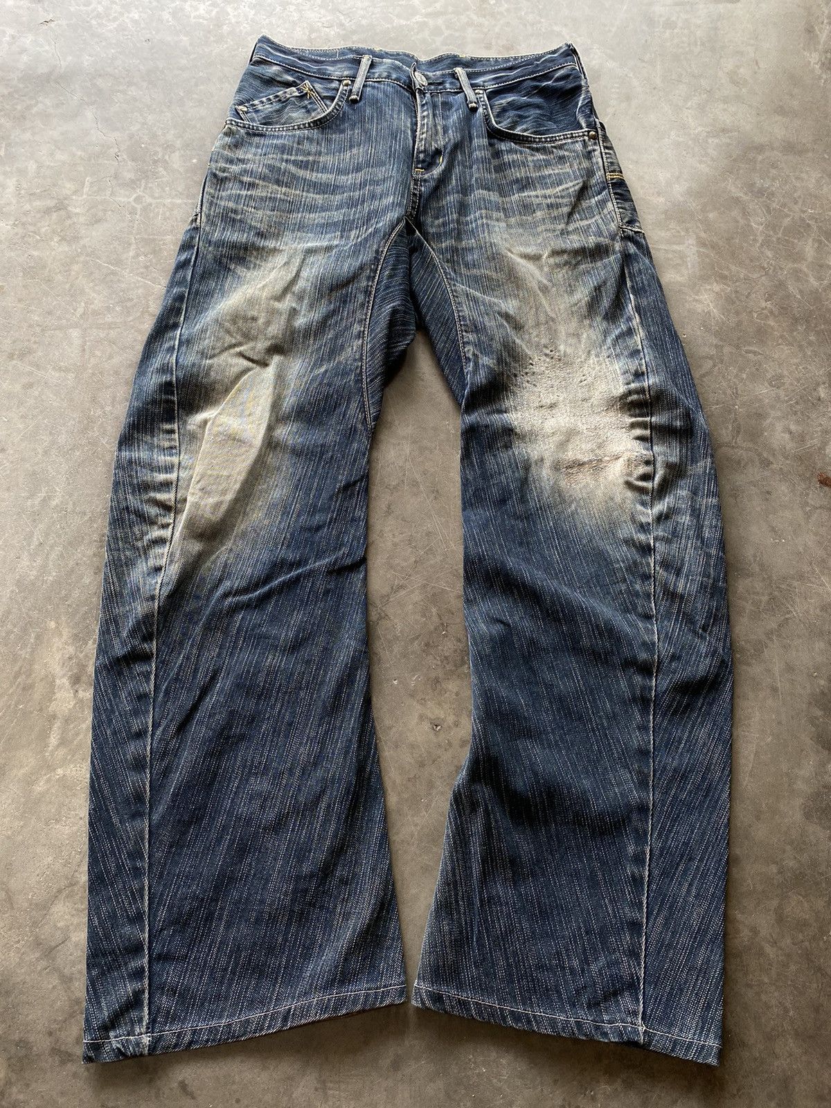 Edwin × Hysteric Glamour × Tornado Mart Baggy Jeans Japanese Edwin XV-Function Distressed Size US 30 / EU 46 - 1 Thumbnail