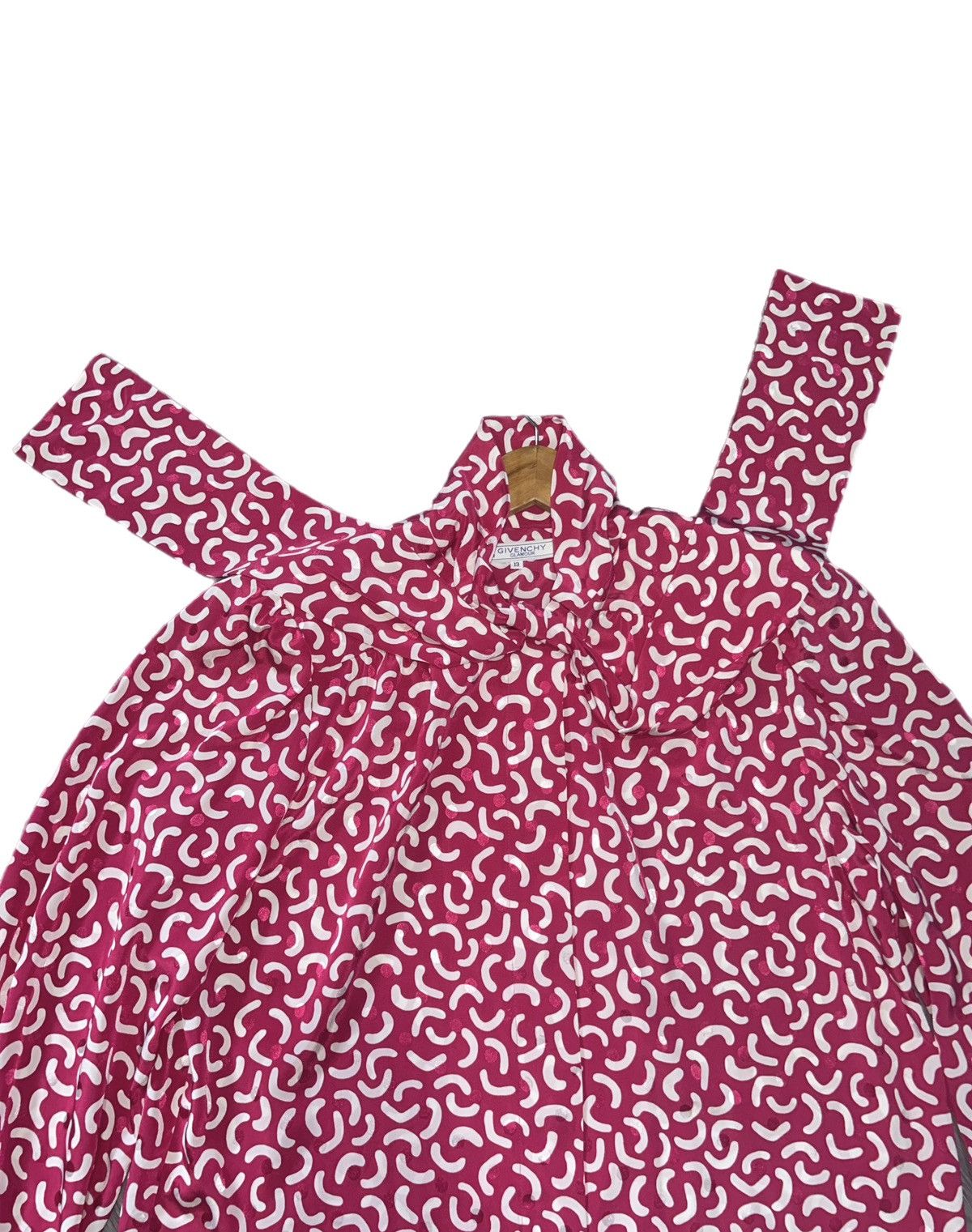 Givenchy Vintage Givency Tie Top Blouse Lapine Size L / US 10 / IT 46 - 3 Thumbnail