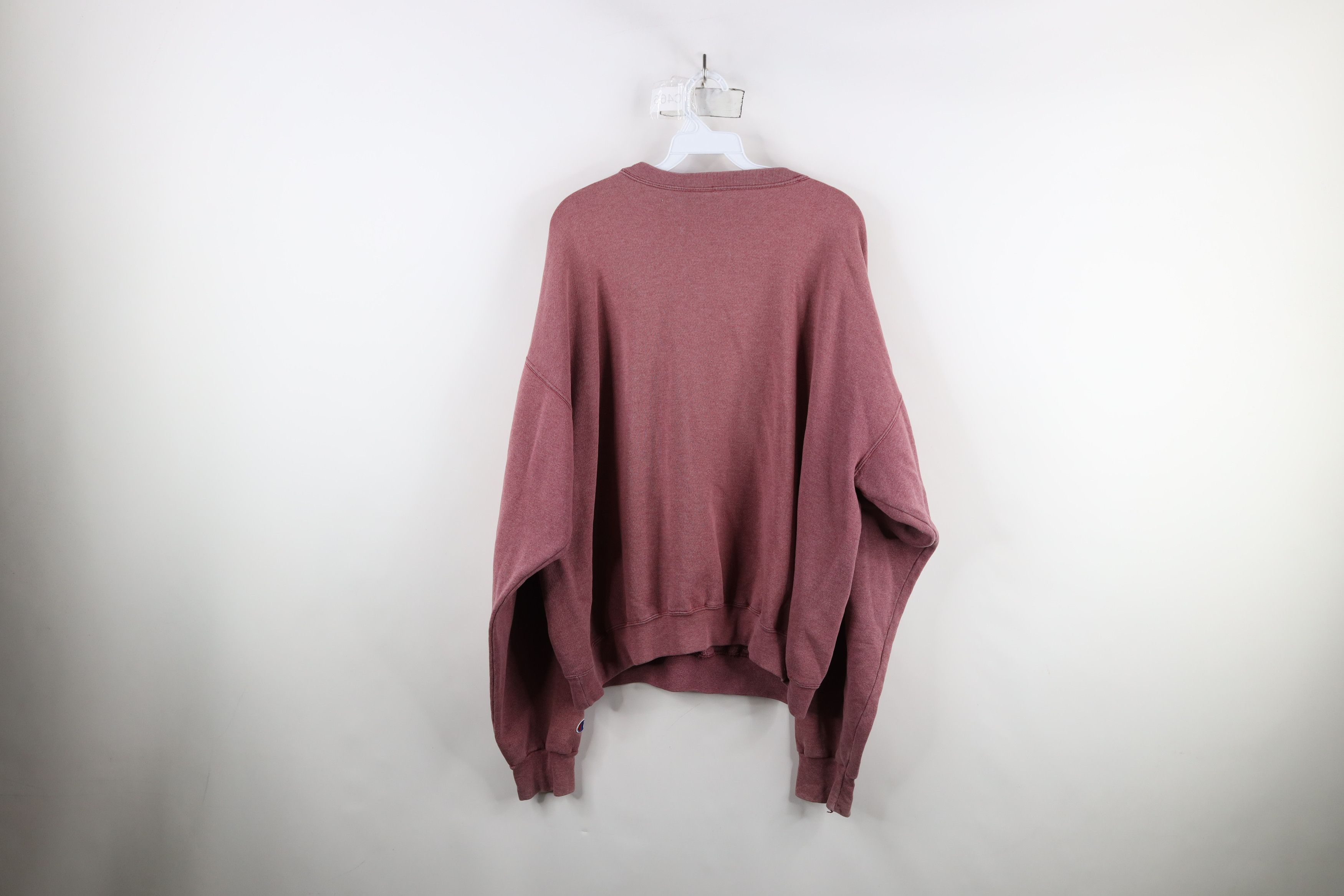 Champion × Vintage Vintage 90s Champion Spell Crewneck Sweatshirt Heather Red Size US XL / EU 56 / 4 - 12 Thumbnail