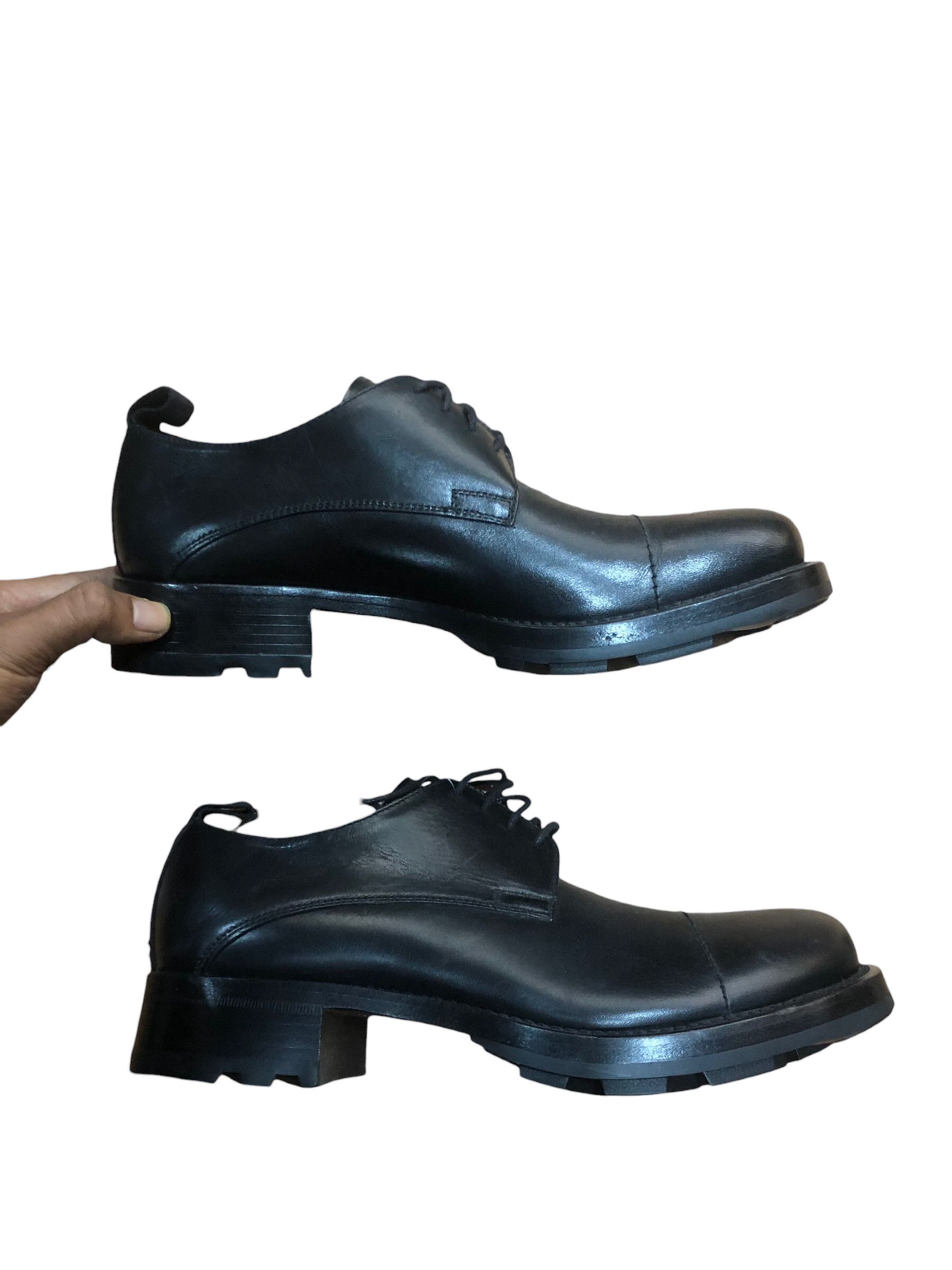 Miu Miu 💯Archive MIU MIU FW2001 Mens Leather Derby Shoes Boots Size US 7.5 / EU 40-41 - 2 Thumbnail
