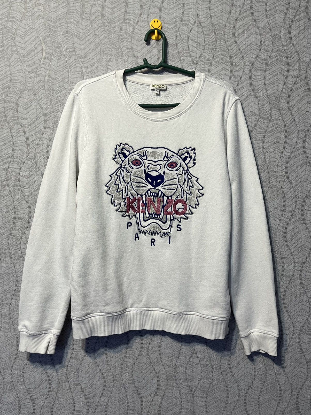 Kenzo Kenzo Paris Crewneck Womens Sweatshirt Big Embroidered Logo Size S / US 4 / IT 40 - 1 Thumbnail