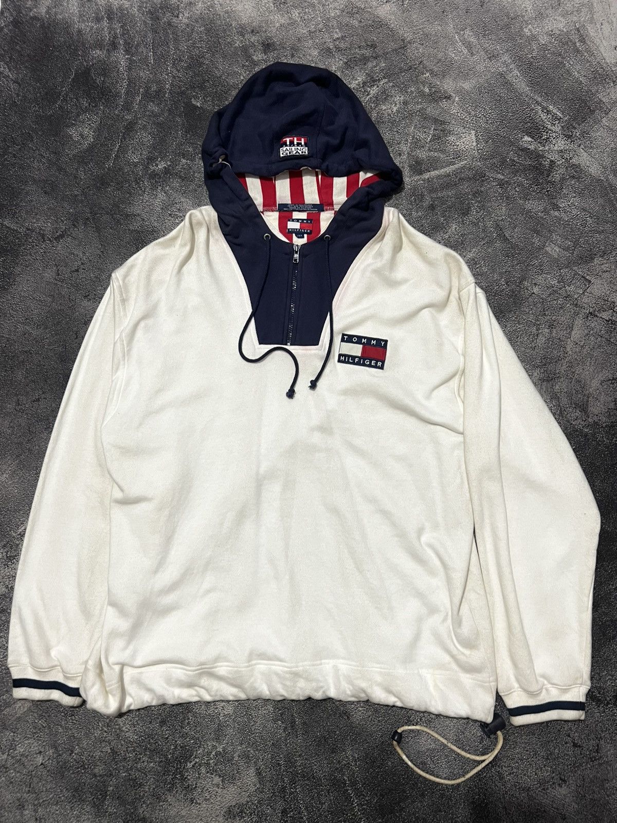 Tommy Hilfiger Tommy Hilfiger Sailing Gear Half Zip Hoodie Size US XL / EU 56 / 4 - 1 Thumbnail