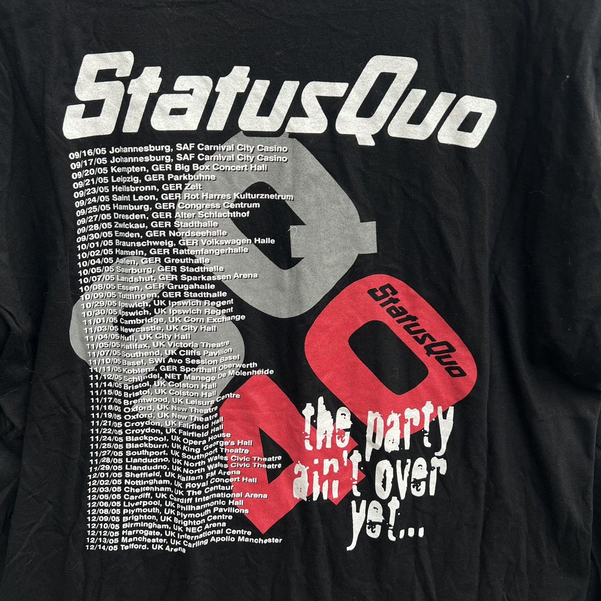 Band Tees × Vintage Vintage Status Quo 90s World Tour T- Shirt Rock Rare Size US XL / EU 56 / 4 - 6 Thumbnail