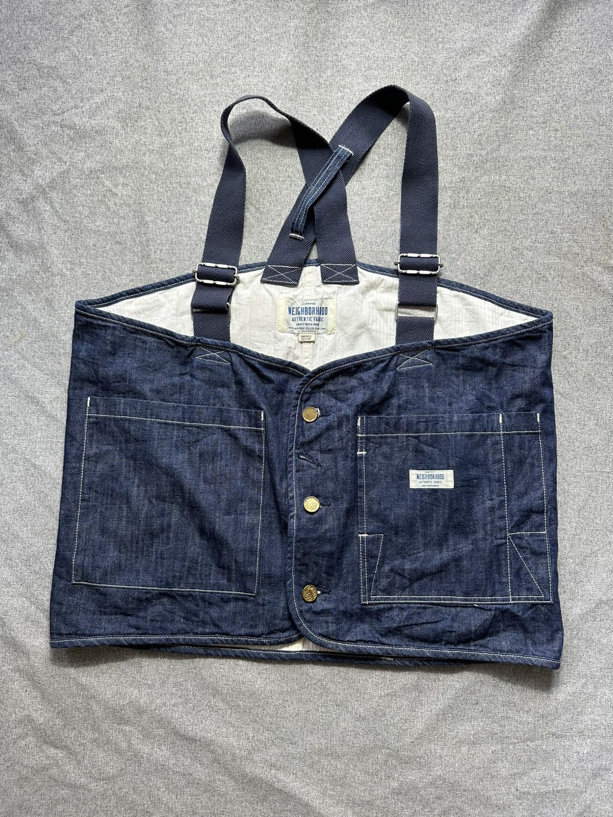 Neighborhood Neighborhood Denim Tactical Vest Size US S / EU 44-46 / 1 - 1 Thumbnail