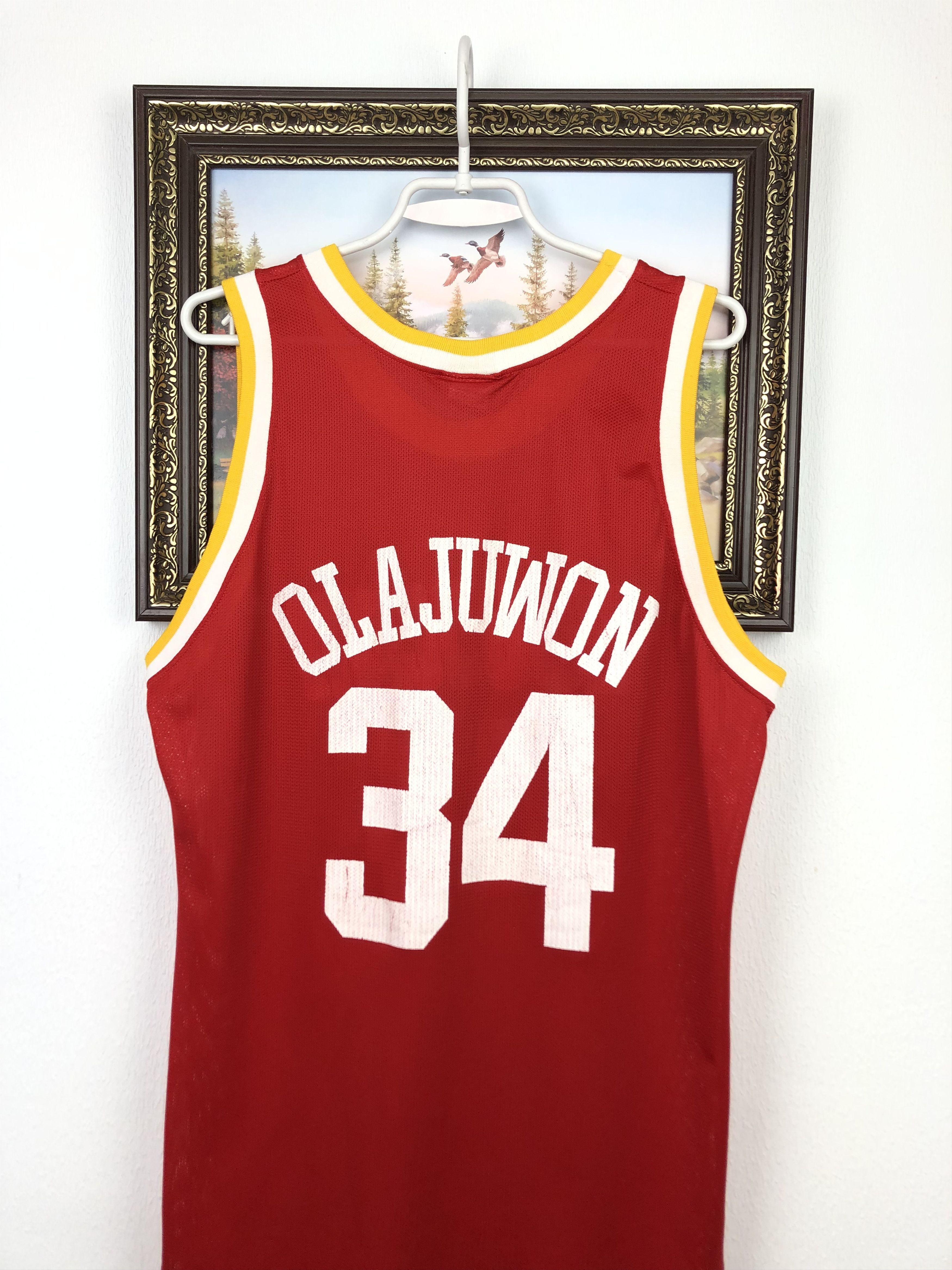 Champion Vintage Hakeem Olajuwon Houston Rockets Champion NBA Jersey Size US L / EU 52-54 / 3 - 10 Thumbnail