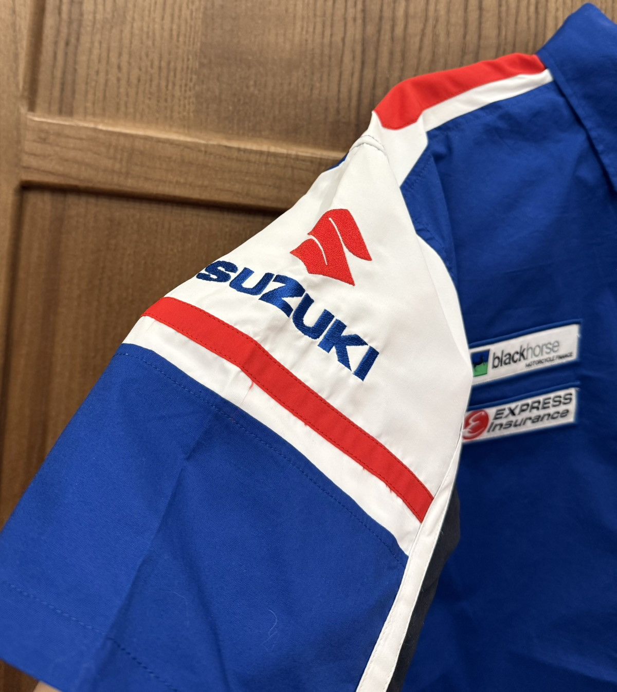 Formula 1 Suzuki Team Official Merchandise Blue Button Up Racing Shirt Size US S / EU 44-46 / 1 - 2 Thumbnail