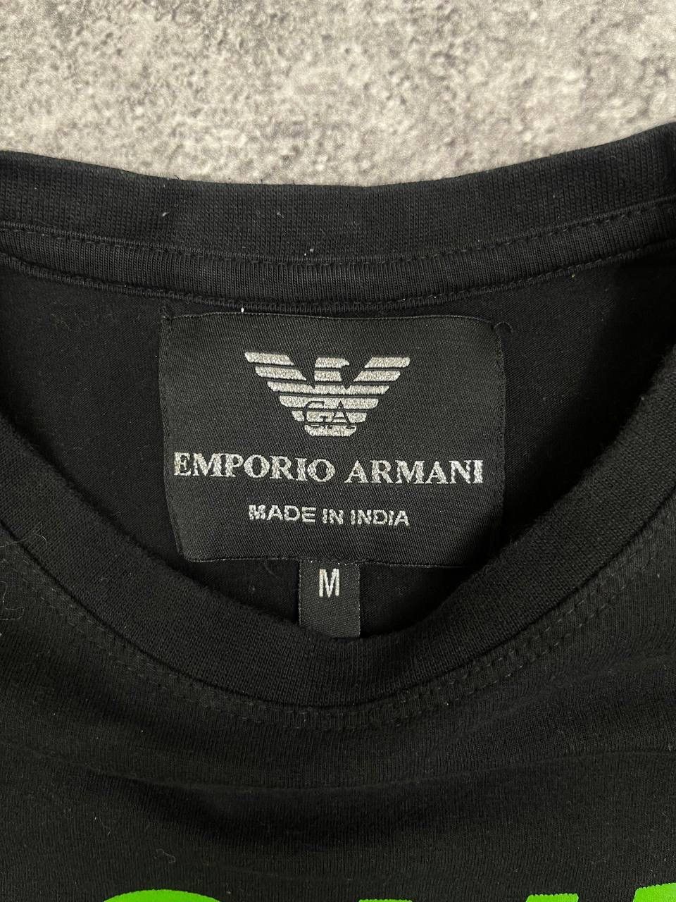 Emporio Armani Emporio Armani Men Cotton T-Shirt Black Size M Size US M / EU 48-50 / 2 - 4 Thumbnail