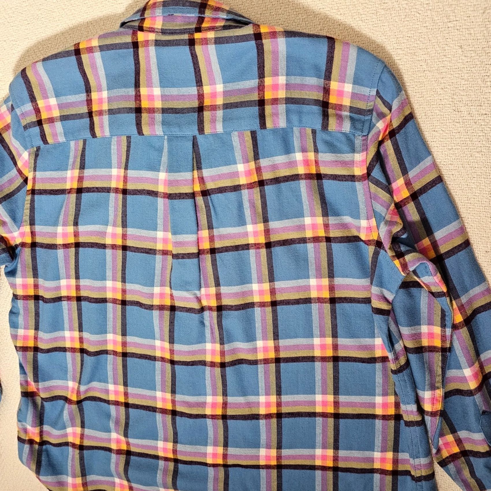 Gap GAP Button-Up Shirt Viscose Flannel Plaid Blue White M NWT Women Long Sleeve Casual Vintage: No Size M / US 6-8 / IT 42-44 - 8 Thumbnail