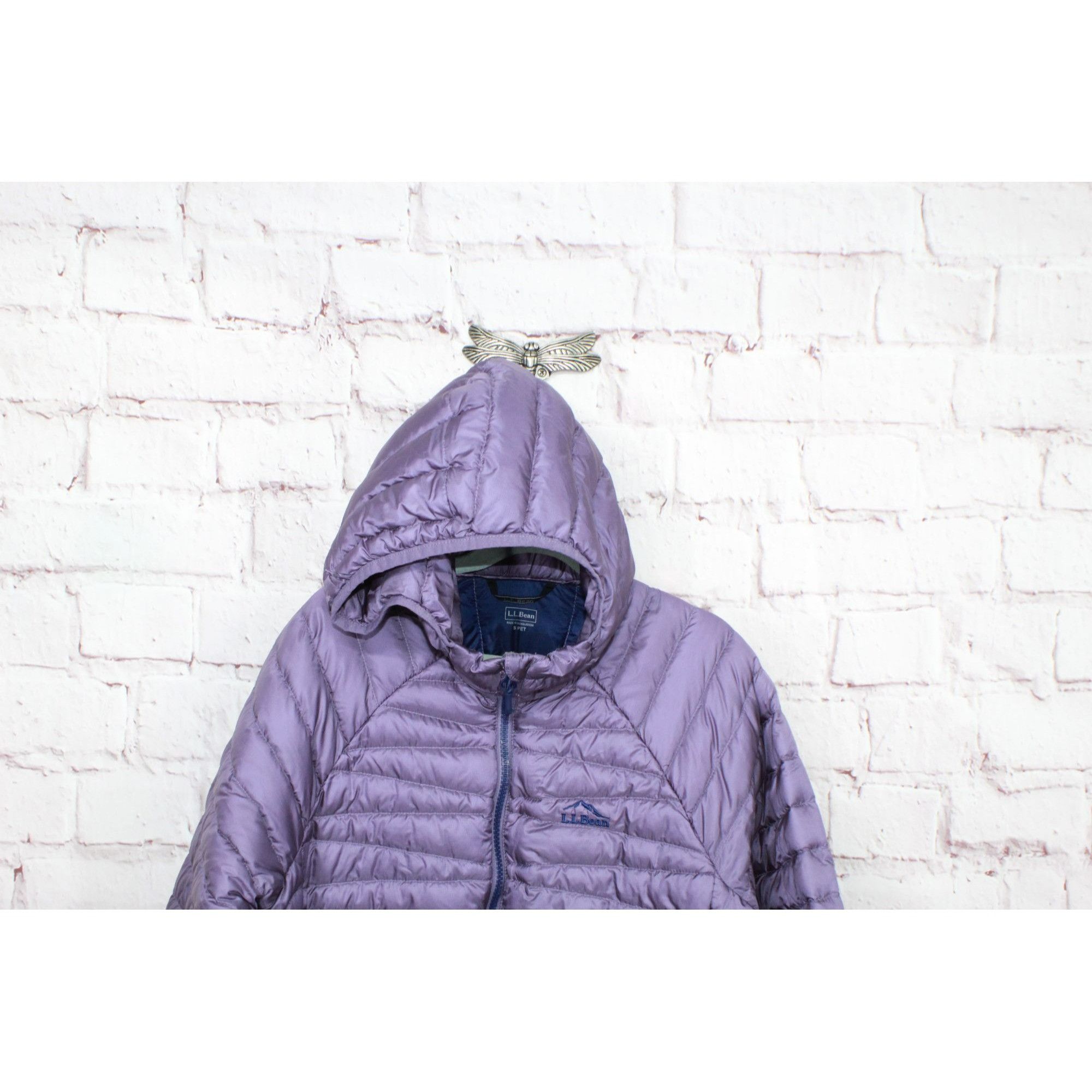 L.L. Bean LL Bean Women's Ultralight 850 Down Hooded Sweater Size S / US 4 / IT 40 - 2 Thumbnail