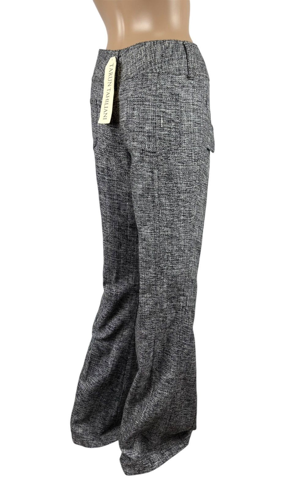 Other Tarun Tahiliani Cotton Gray Pants Bootcut Knit size M Size 28" / US 6 / IT 42 - 6 Thumbnail