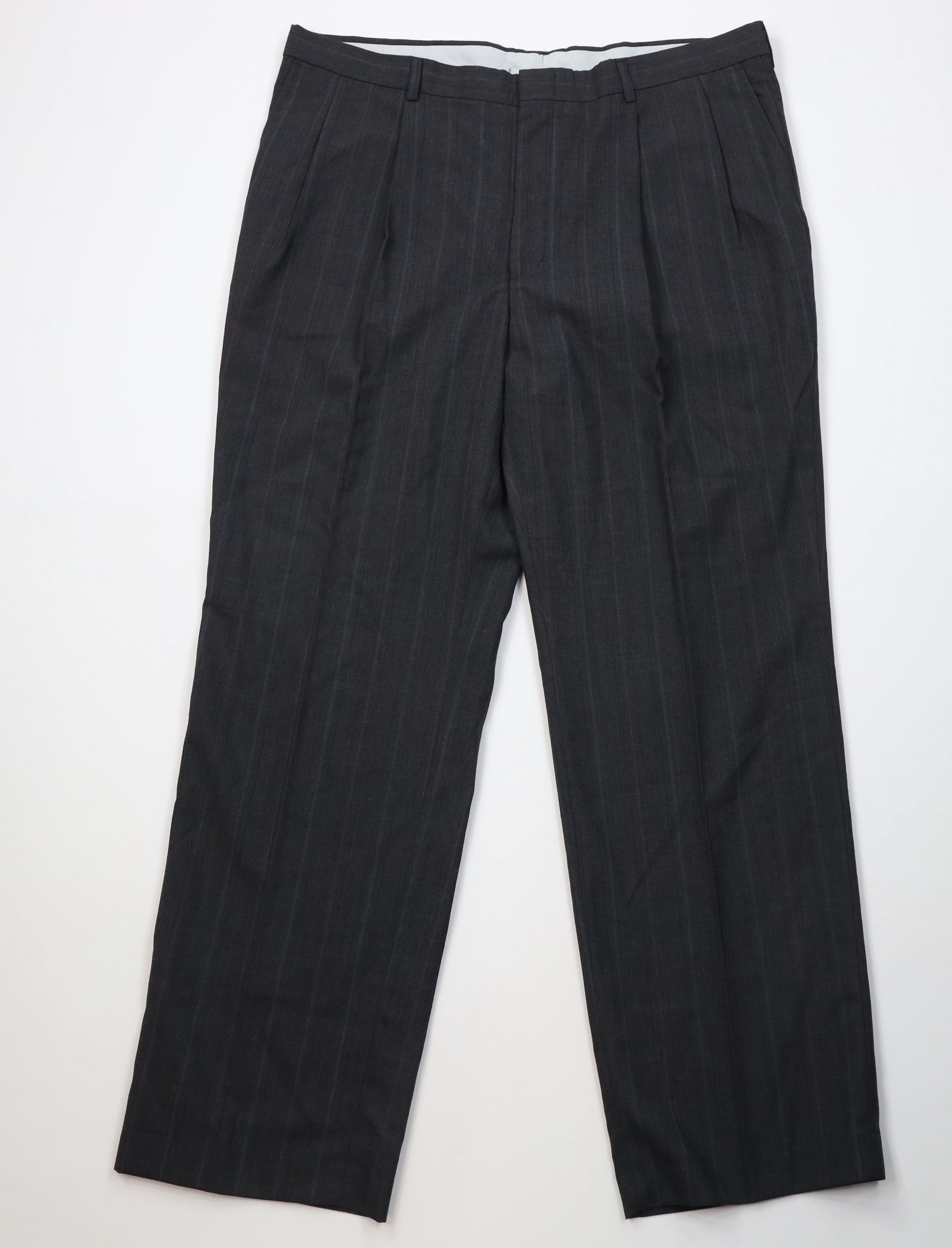 Vintage Vintage 90s Streetwear Blend Pinstriped Wide Leg Chino Pants Size US 40 / EU 56 - 1 Thumbnail