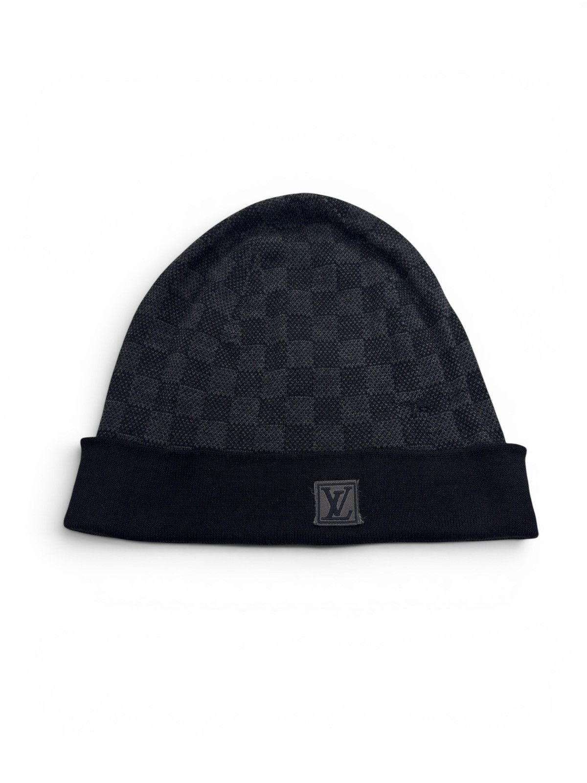 Louis Vuitton Louis Vuitton Damier Black Beanie Size ONE SIZE - 1 Thumbnail