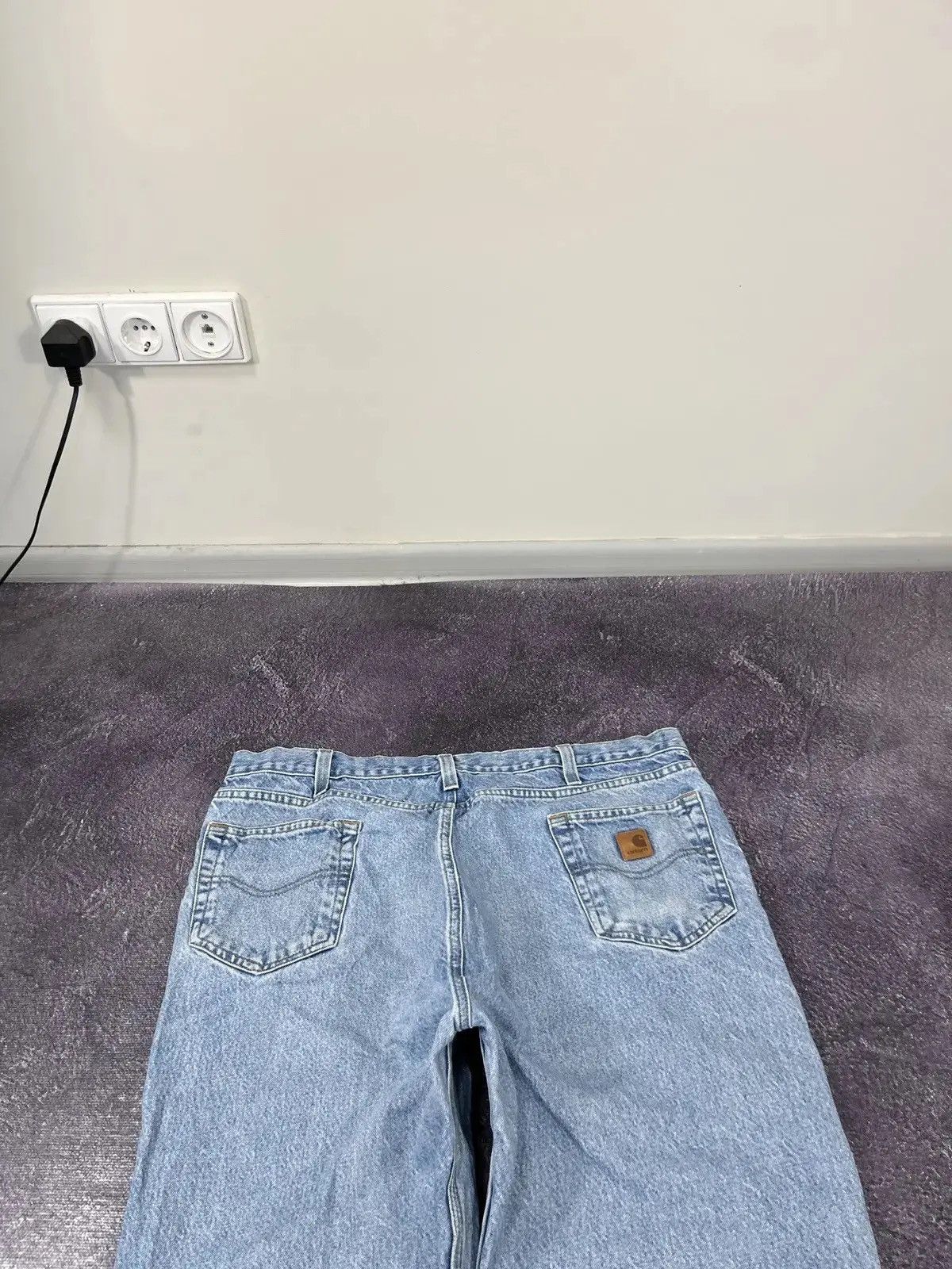 Carhartt × Vintage Vintage Carhartt USA Light Blue Denim Hype Baggy Jeans Size US 38 / EU 54 - 5 Thumbnail