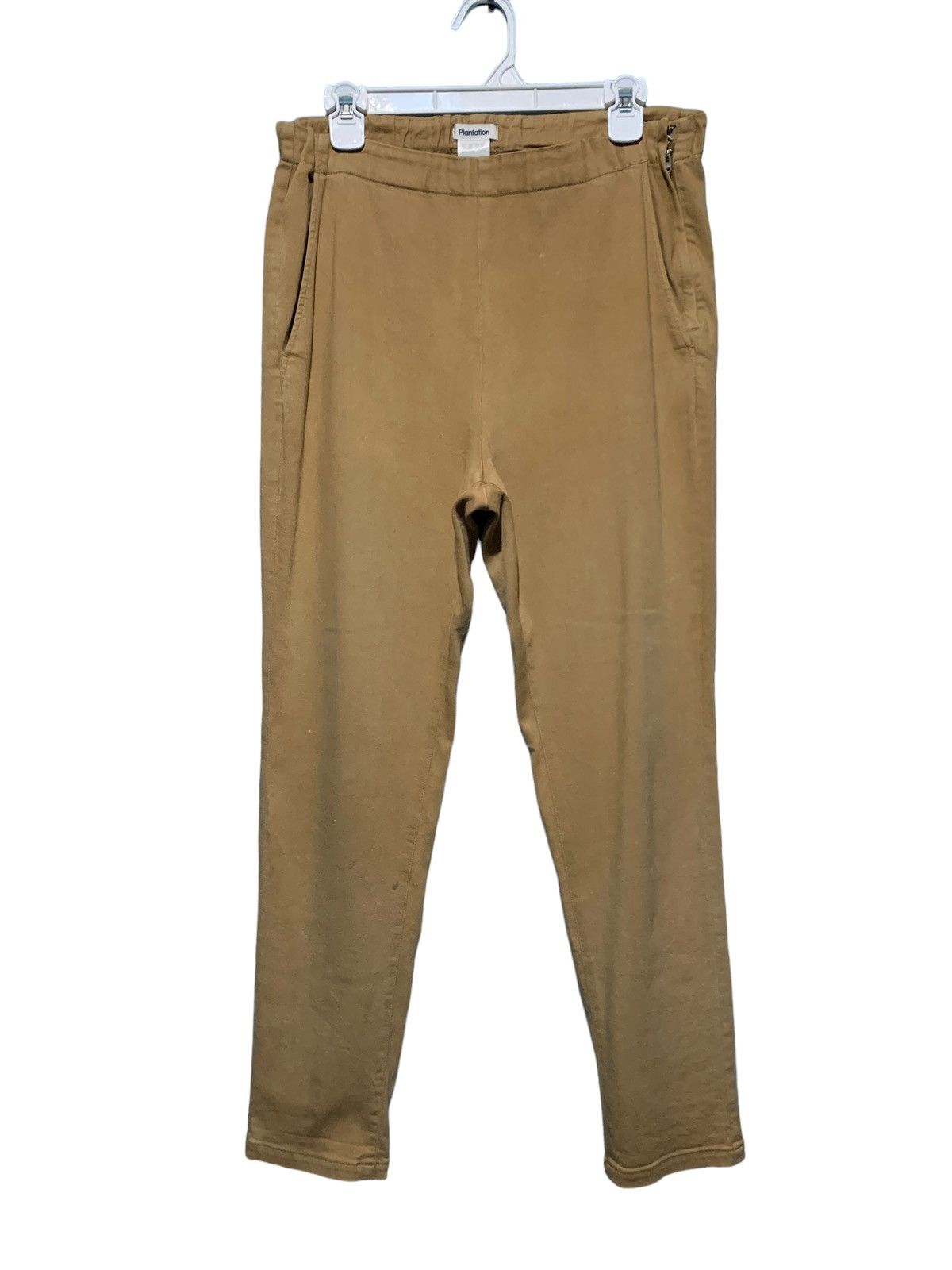 image of Plantation By Issey Miyake Super Comfy Slim Fit Pants in Brown Tan, Men's (Size 32)