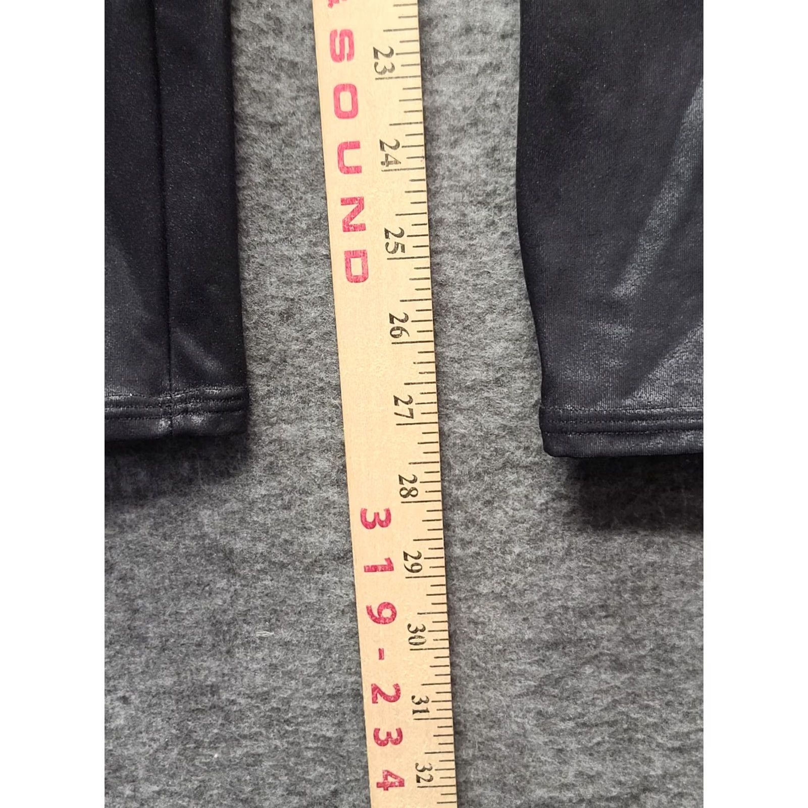 Spanx Spanx Moto Leggings Womens XS Slim Fit Tapered Leg High Rise Faux Leather Black Pant Leggings Slimming Shaping Stretch Ankle 27in Inseam Size 26" / US 2 / IT 38 - 5 Thumbnail