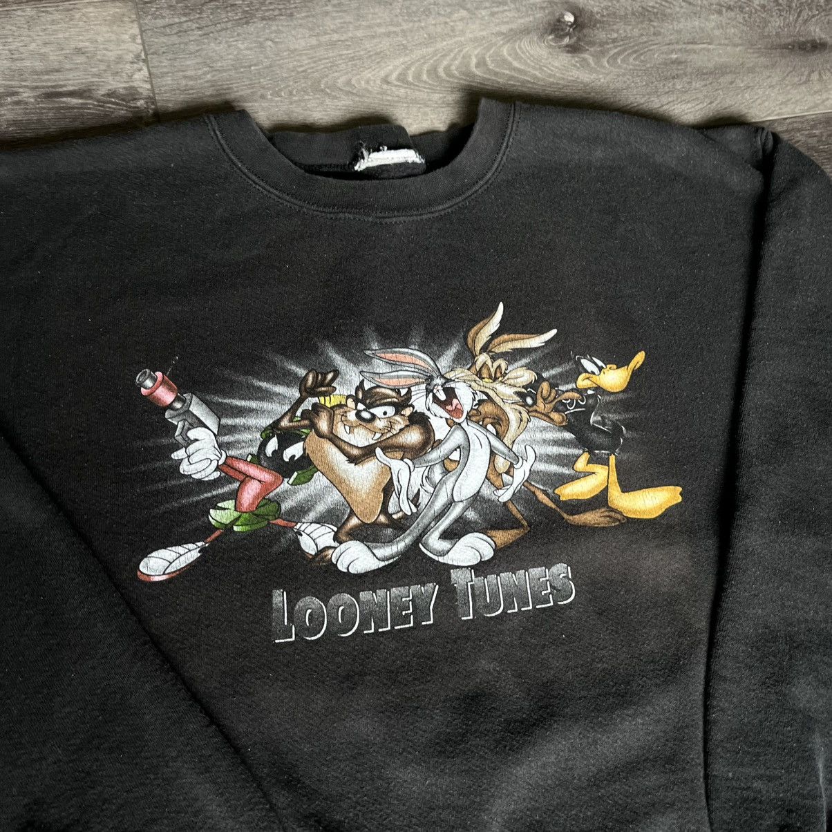 Vintage Vintage 1990s Looney Tunes Graphic Logo Crewneck Sweatshirt Size US M / EU 48-50 / 2 - 3 Thumbnail