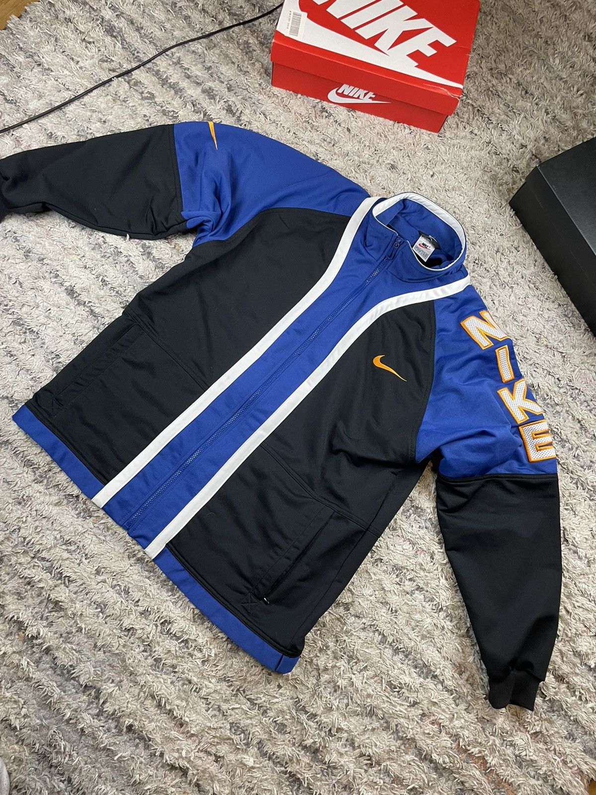 Nike × Vintage Nike swoosh streetwear vintage multi logo zip sweatshirt Size US M / EU 48-50 / 2 - 2 Thumbnail