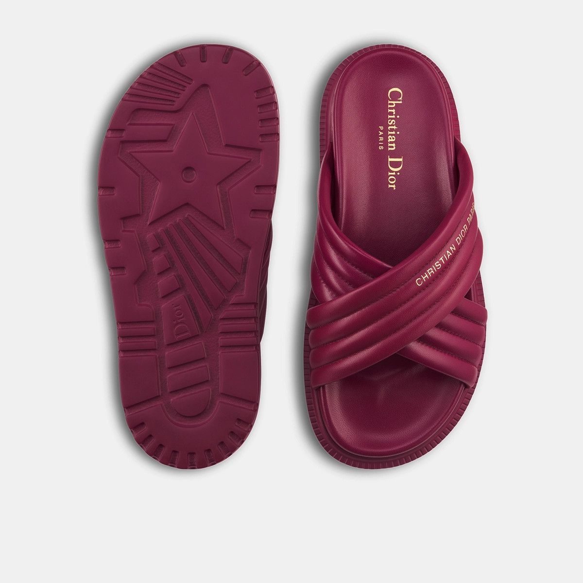 Dior o1bcso1str0225 D-Cross Slide in Deep Fuchsia Size US 8 / IT 38 - 5 Thumbnail