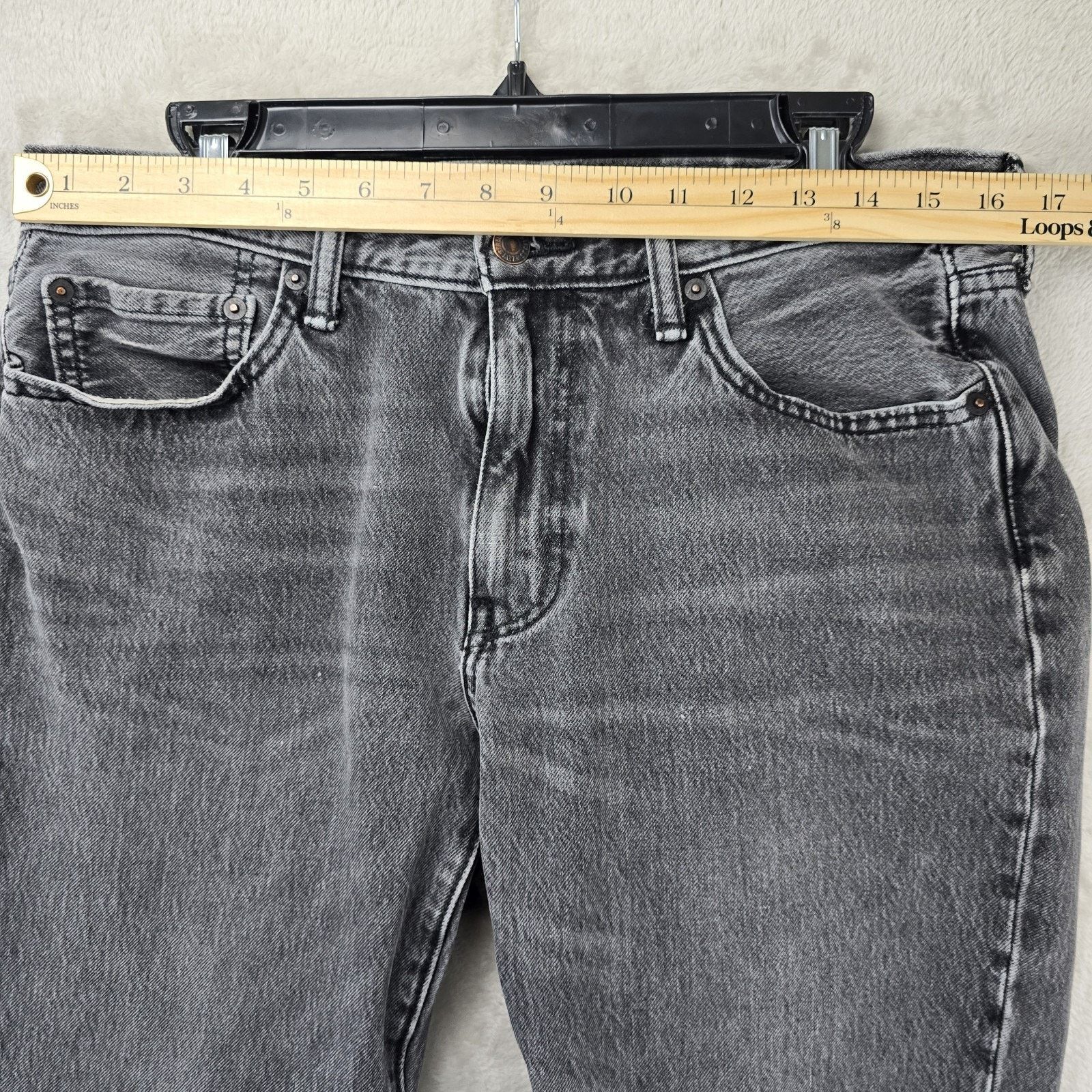 Levi's Levi's 541 Black Jeans Mens 33x29 Taper Fit Stretch Whiskers Size US 33 - 9 Thumbnail