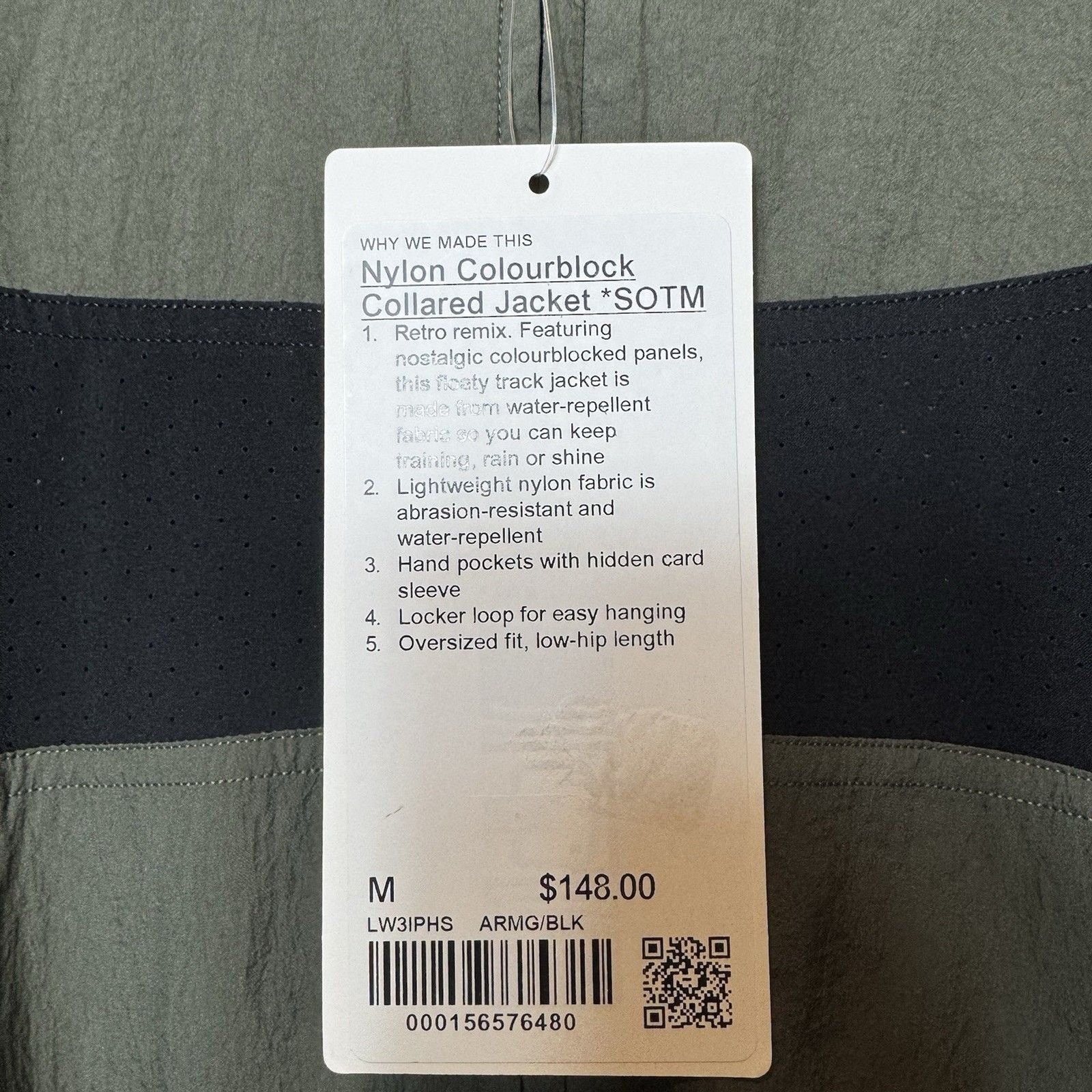Lululemon Lululemon Color Block Jacket Retro Army Green/Black M NWT Size M / US 6-8 / IT 42-44 - 3 Thumbnail