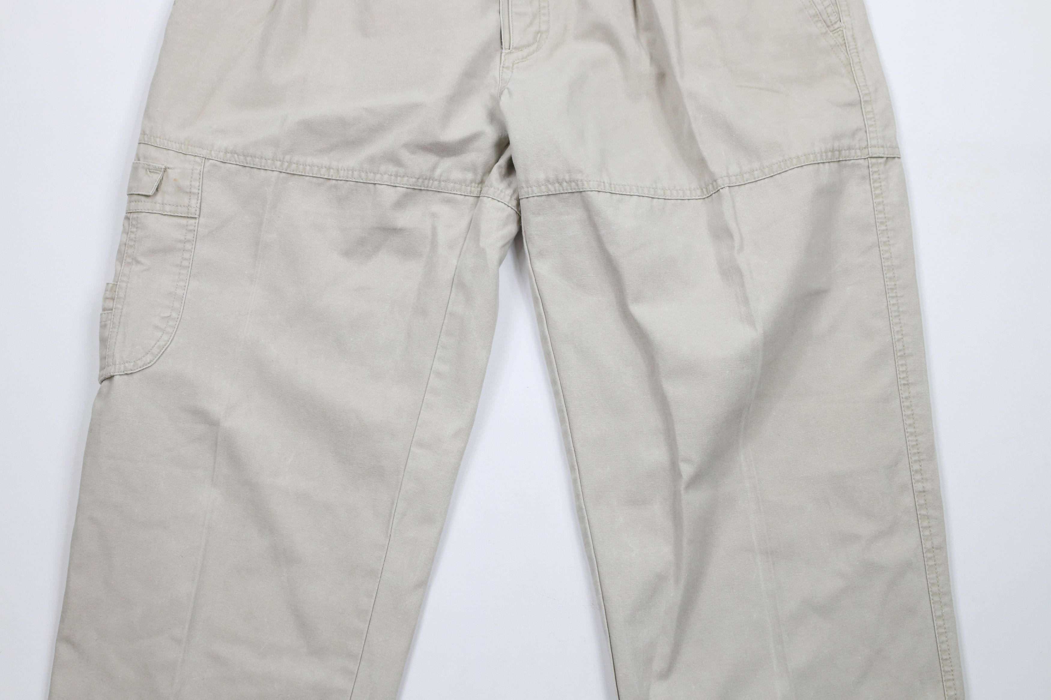 Vintage Vintage 90s Streetwear Pleated Wide Leg Dungaree Chino Pants Size US 38 / EU 54 - 3 Thumbnail