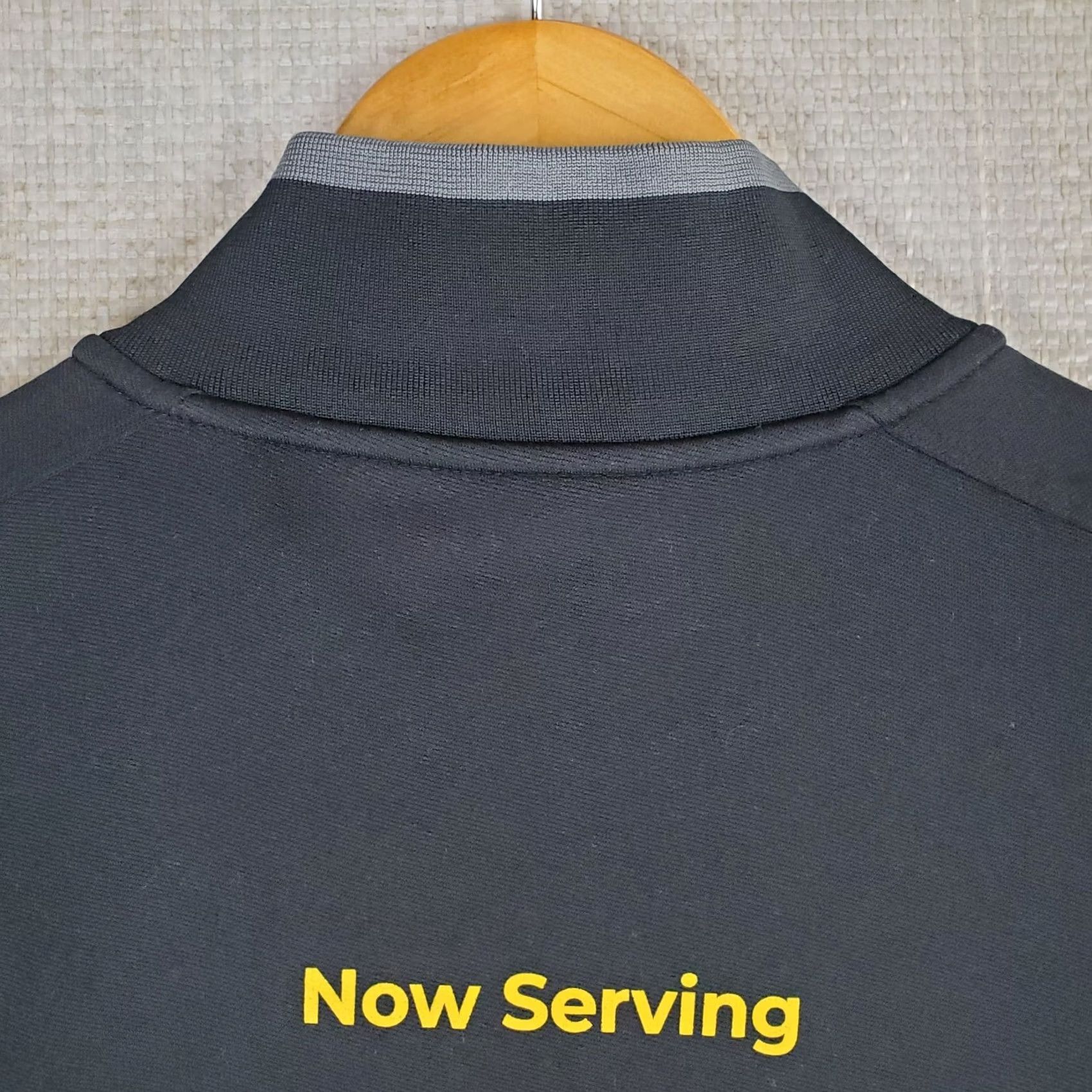 Nike Nike Golf Windbreaker Pullover 1/2 Zip Dri-Fit Mens Medium Black Two Sided Grey Poupon Logo Two Sided 100% Polyester Size US M / EU 48-50 / 2 - 7 Thumbnail