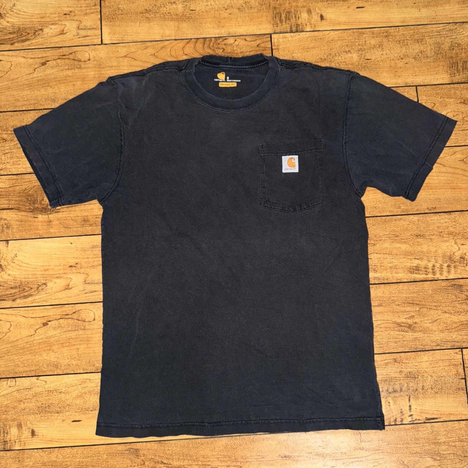Carhartt × Vintage Carhartt Pocket T-Shirt Small Black 19x27 Distressed Size US S / EU 44-46 / 1 - 1 Thumbnail