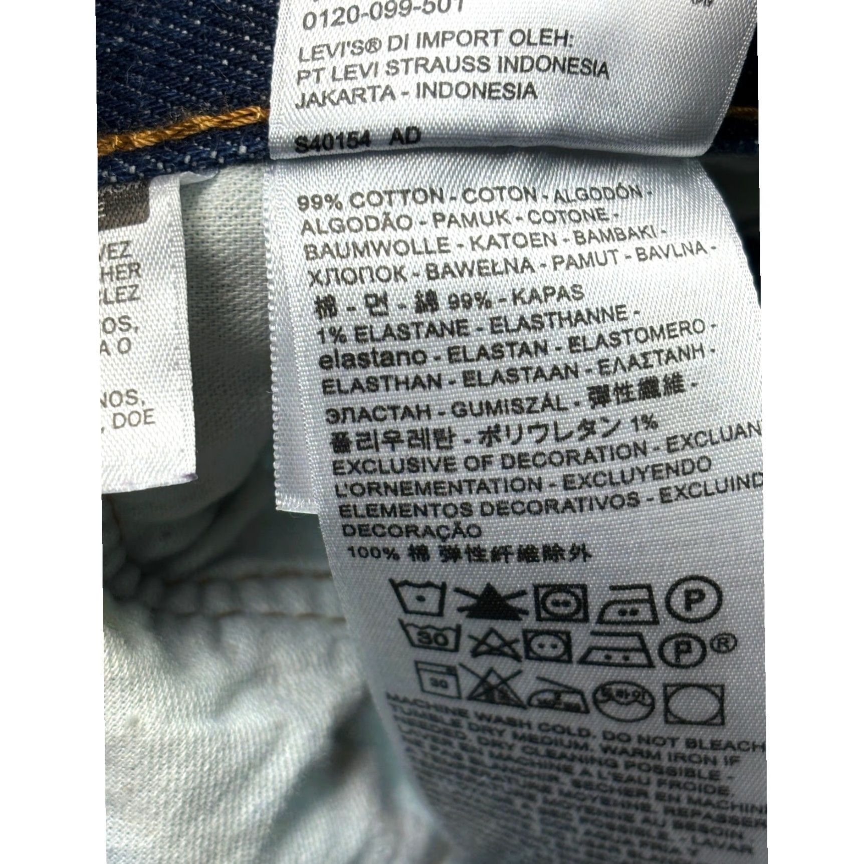 Levi's Levi's 501 Jeans Mens Dark Wash Button Fly Straight Leg W32 L29 Size US 32 / EU 48 - 5 Thumbnail