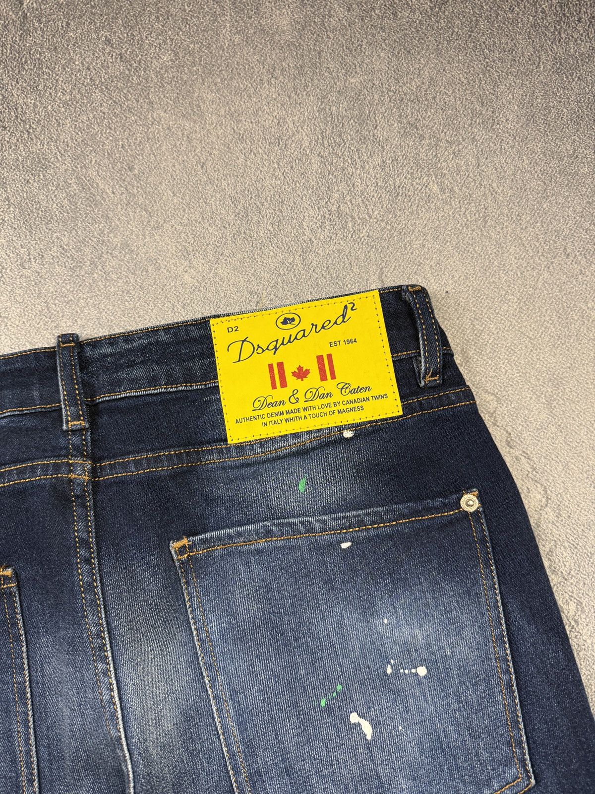 Dsquared2 Dsquared Jeans Italian Designer Navy Denim Rare Vintage Y2K Size US 34 / EU 50 - 10 Thumbnail