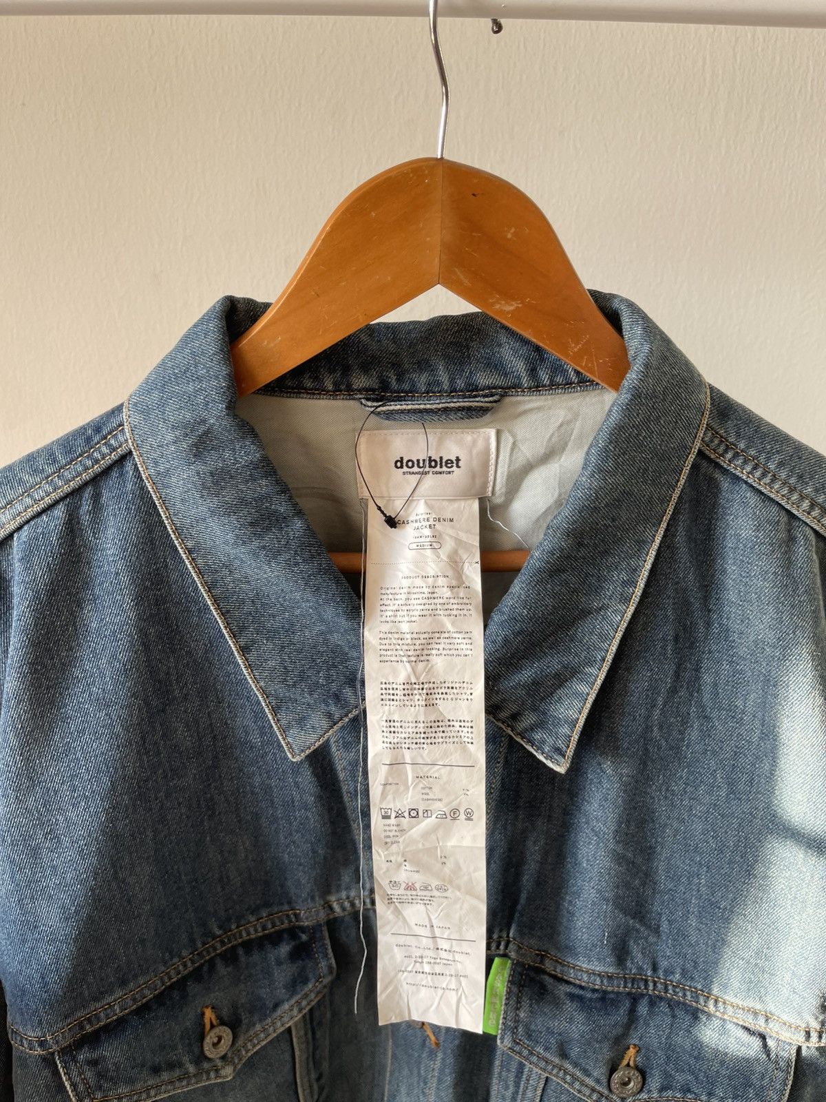 Doublet 2019 Doublet Cashmere Oversize Denim Jacket Size US XL / EU 56 / 4 - 12 Thumbnail