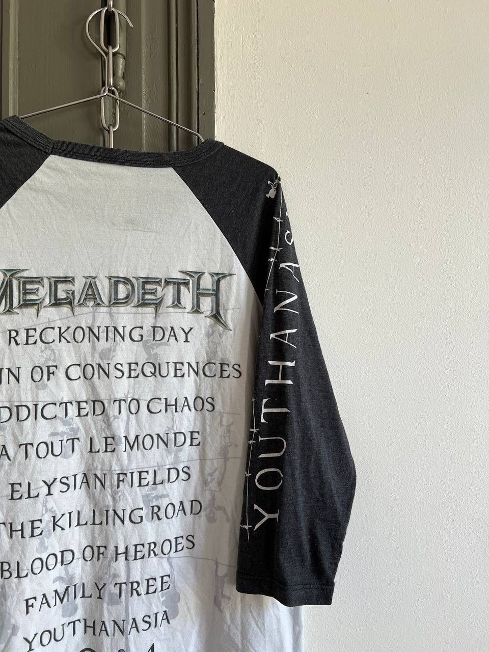 Band Tees × Megadeth Megadeath Youthanasia 2014 3/4 Sleeve T-Shirt Band Tee Size US M / EU 48-50 / 2 - 10 Thumbnail