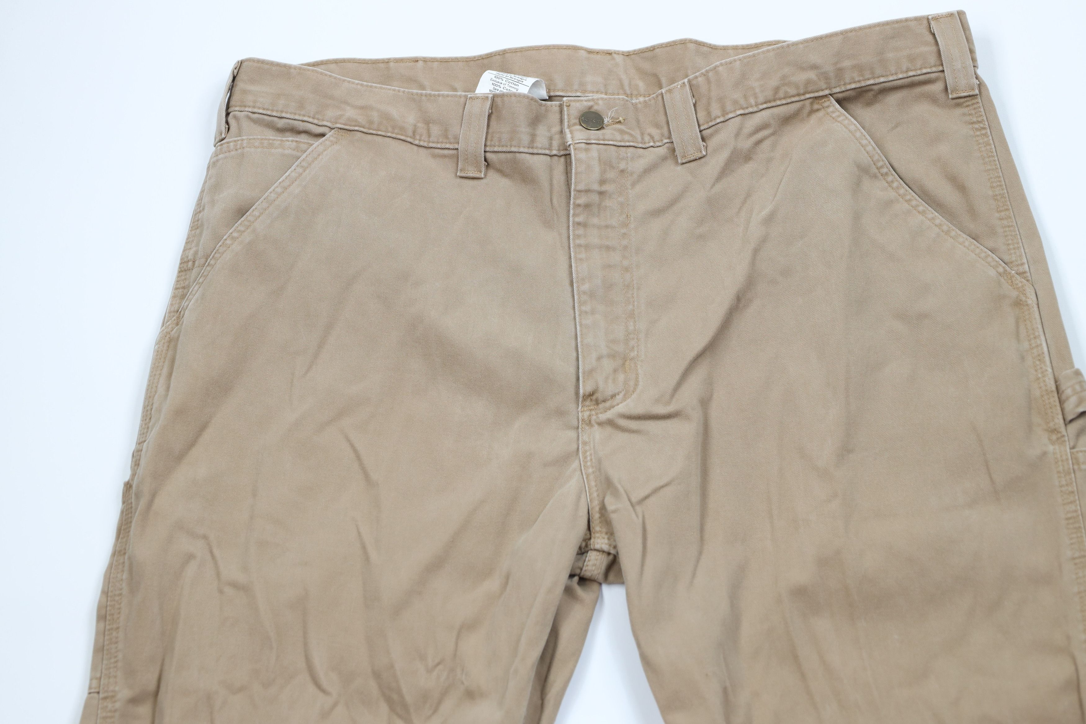 Carhartt Vintage Carhartt Wide Leg Dungaree Chino Pants Dark Brown Size US 42 / EU 58 - 2 Thumbnail