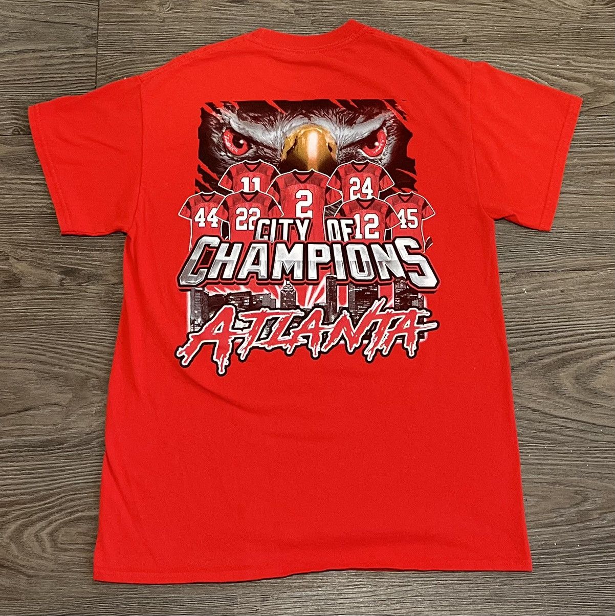 Gildan × Vintage Y2K Atlanta Falcons ‘City of Champions’ Shirt Size US M / EU 48-50 / 2 - 2 Thumbnail