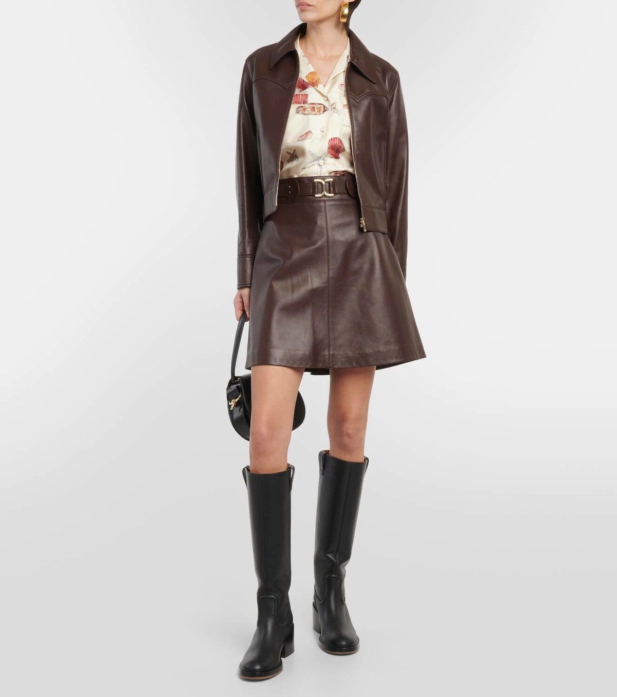 Chloe oc11z0525 Printed Silk Twill Shirt in Multicolor Size XL / US 12-14 / IT 48-50 - 3 Thumbnail