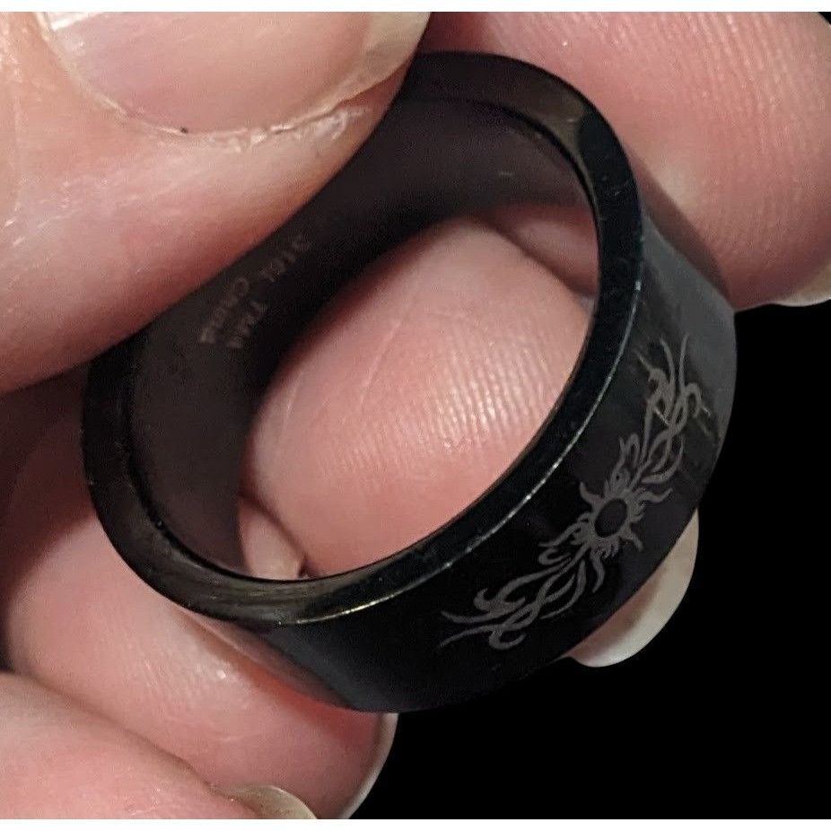 Other Black Stainless Steel Tribal Sun Design 316L Ring Size 10 1/ Size ONE SIZE - 5 Thumbnail