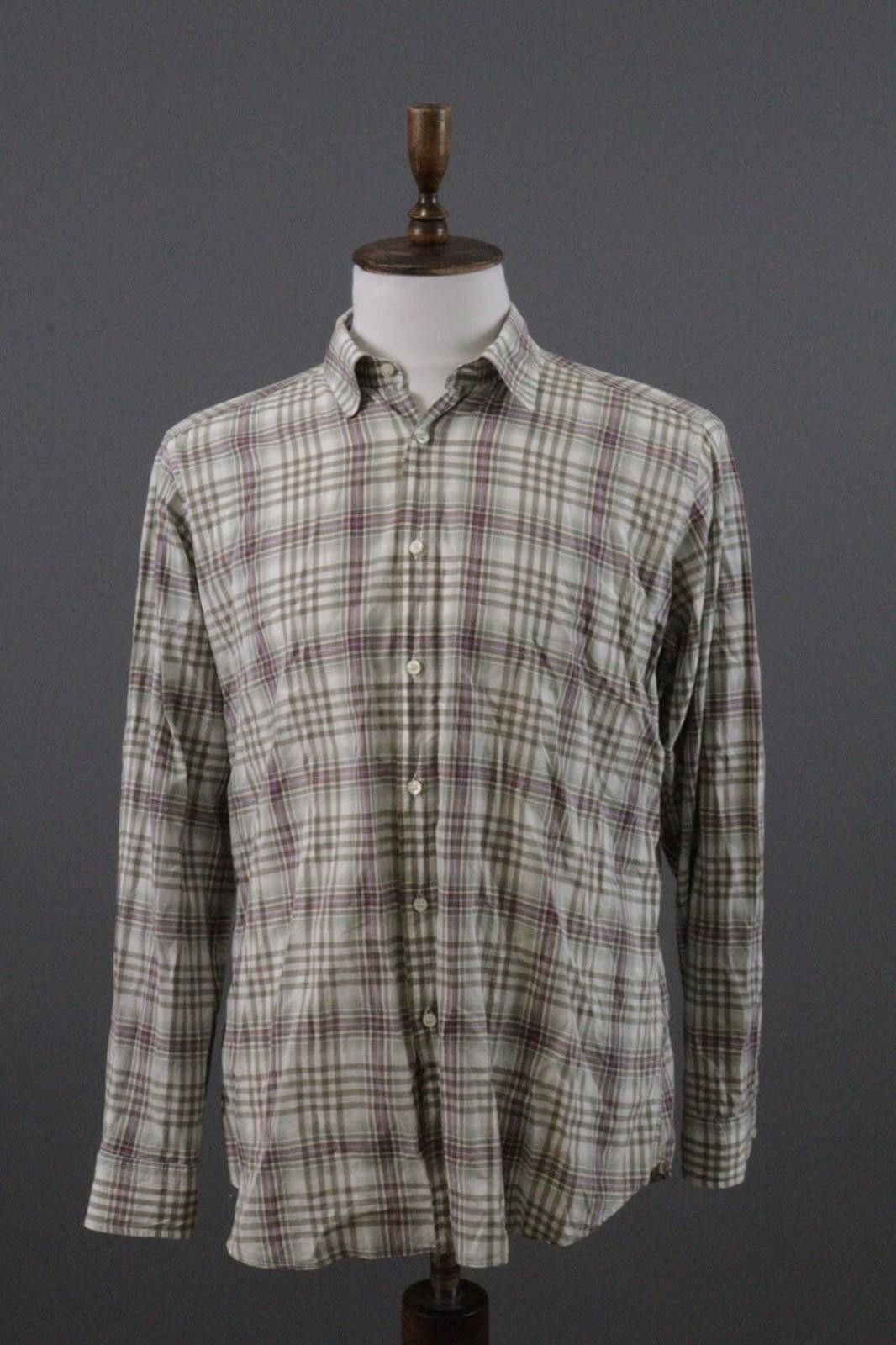 Etro Etro Milano Beige Check Button Down Shirt Size XL Size US XL / EU 56 / 4 - 1 Thumbnail