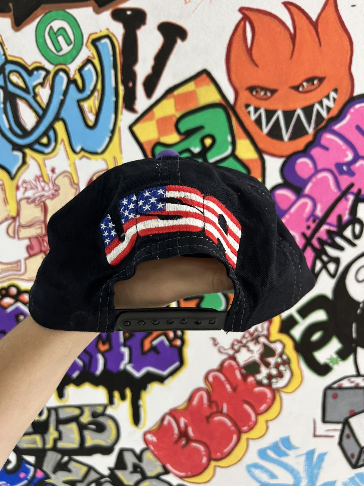 Vintage 1990s NBA Phoenix Suns Full Graffiti Vintage Snapback Size ONE SIZE - 3 Thumbnail