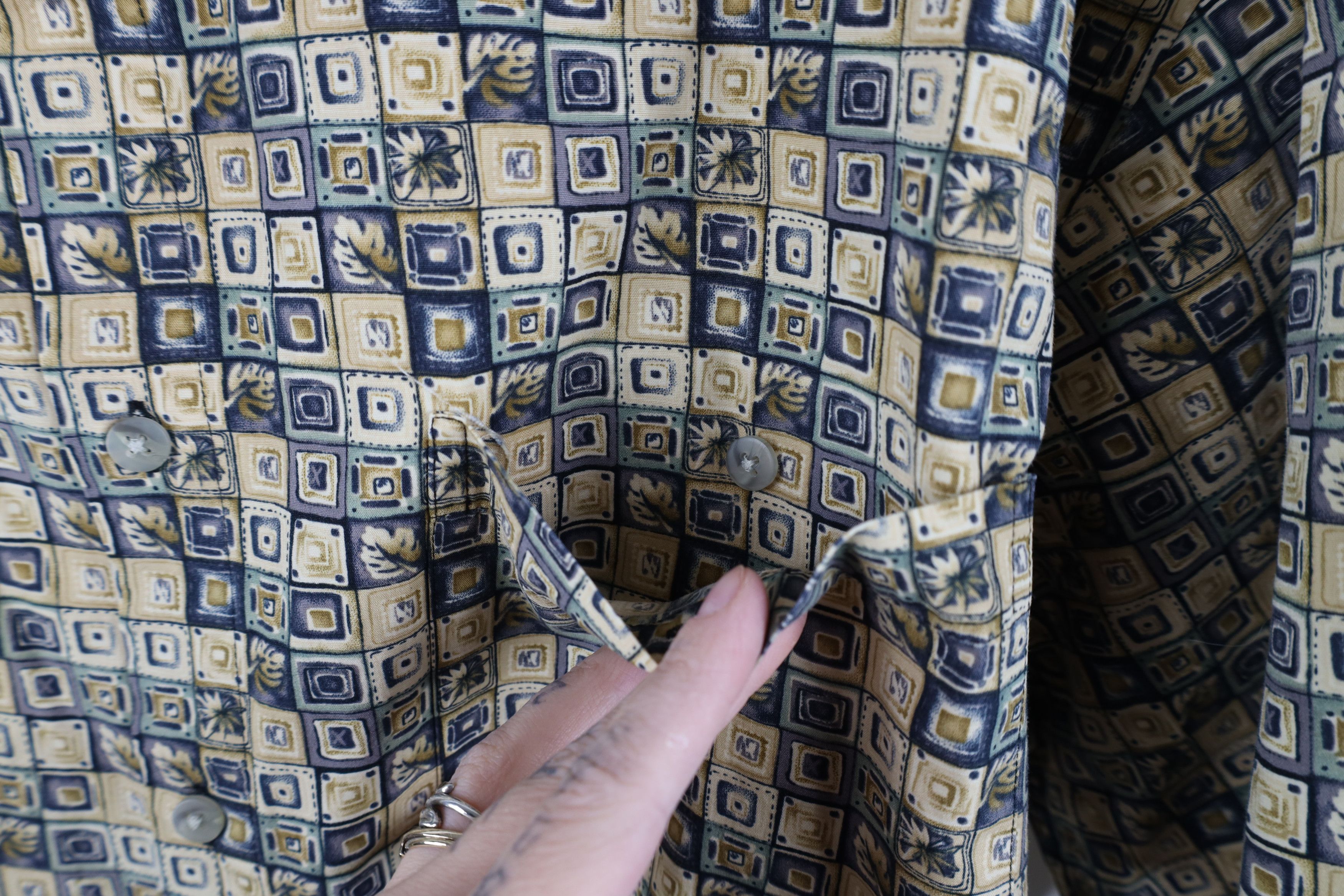 Vintage Vintage 90s Streetwear Checkered Short Sleeve Button Shirt Size US XL / EU 56 / 4 - 4 Thumbnail