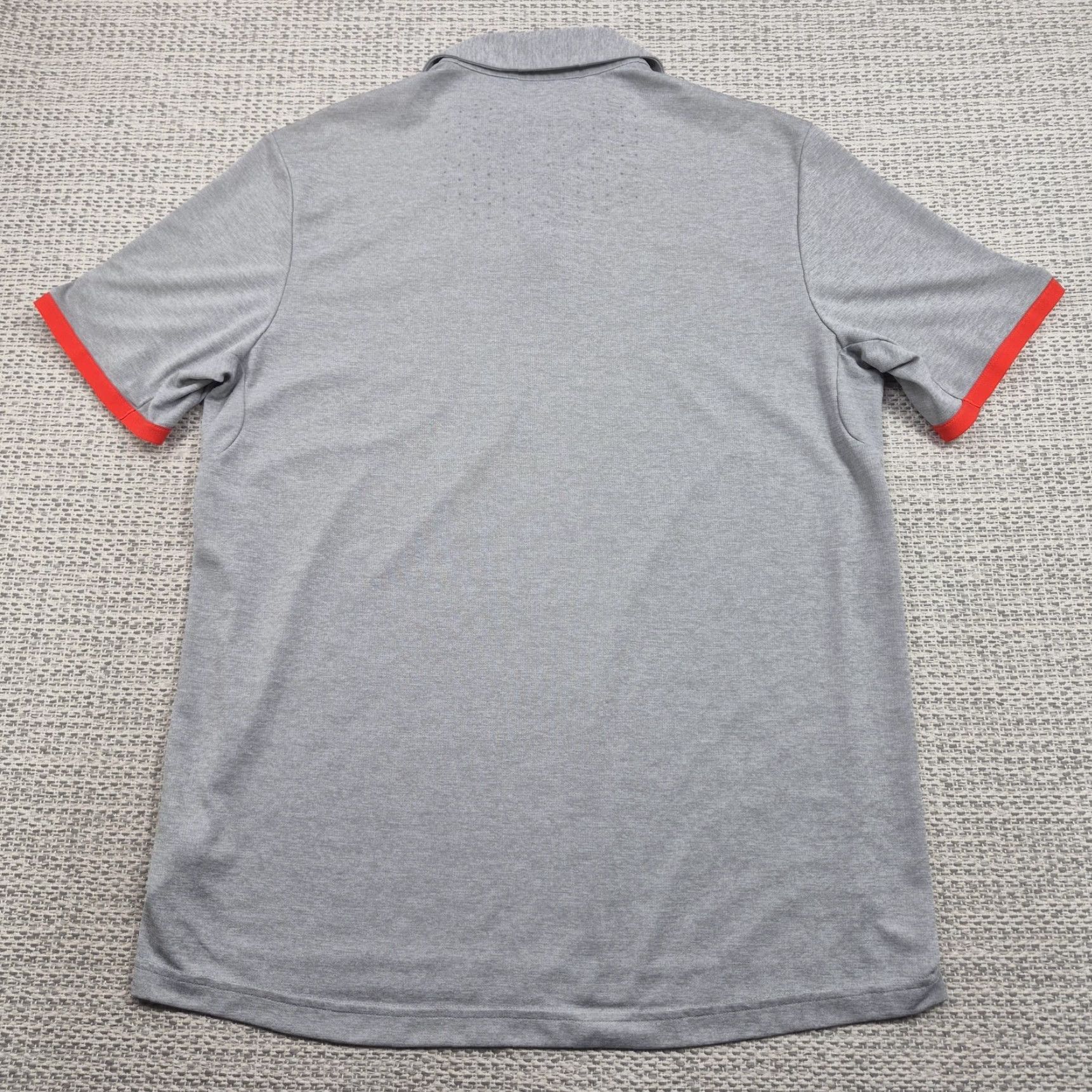 Adidas Adidas Golf Polo Shirt Mens Large Gray Stripe Climachill Performance Breathable Moisture Wicking Short Sleeve Polo S/S Mens Regular 100% Polyester Size US L / EU 52-54 / 3 - 5 Thumbnail