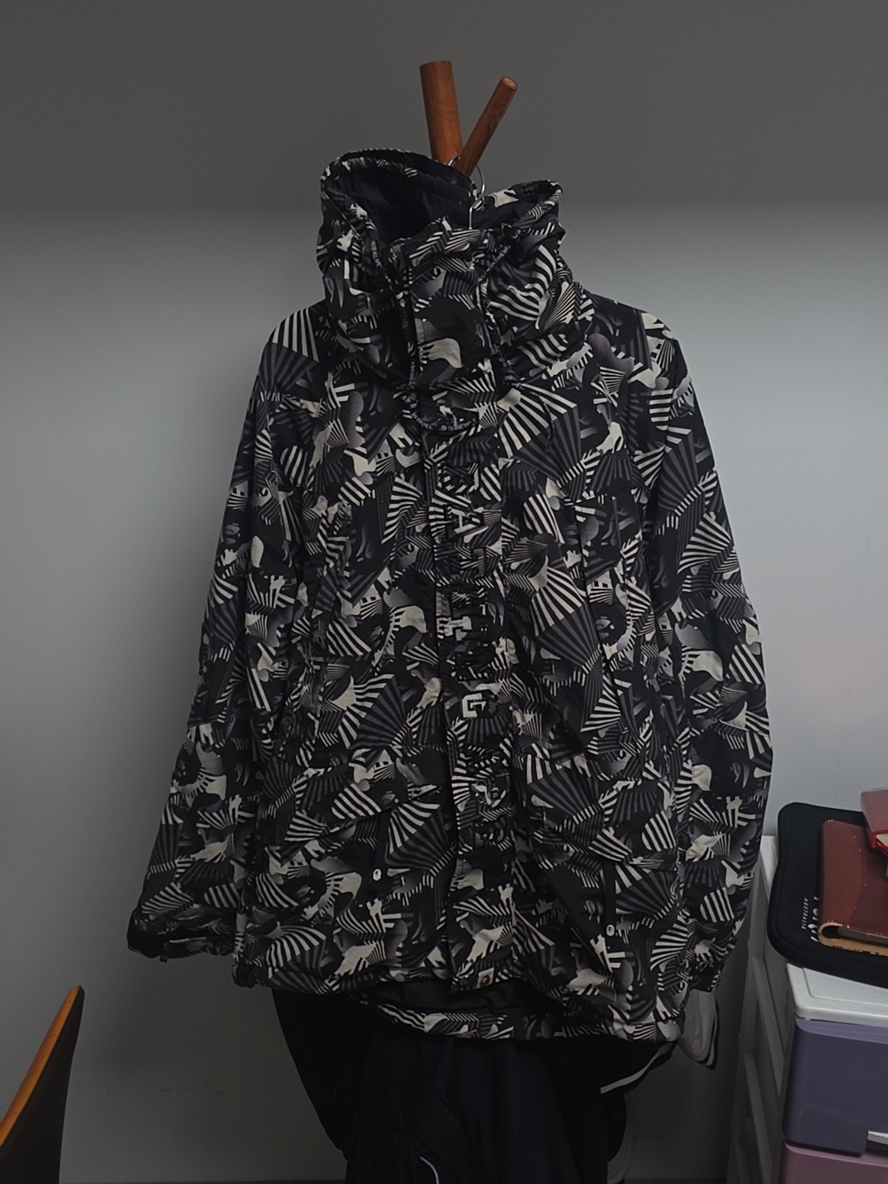 Bape A Bathing Ape Zebra Print Ski Jacket Size XXL Size US XXL / EU 58 / 5 - 1 Thumbnail