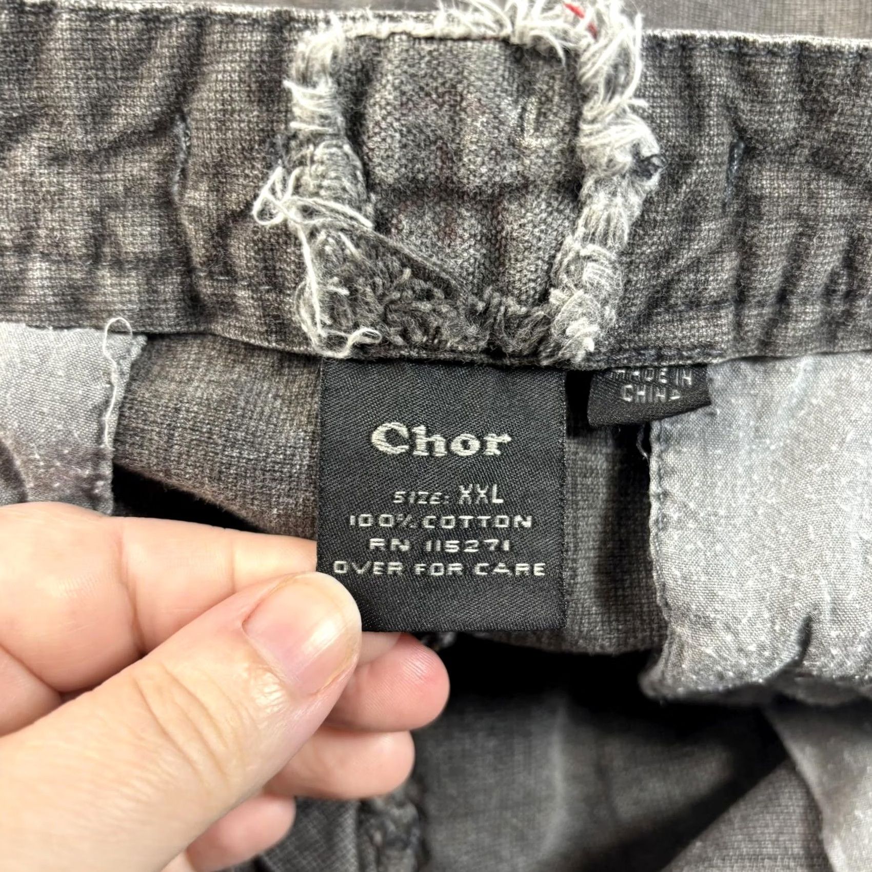 Vintage Chor Womens XXL Gray Twill Mini Skirt with Pockets Button Utility Grunge 90s Y2K Size 40" / US 18 - 3 Thumbnail