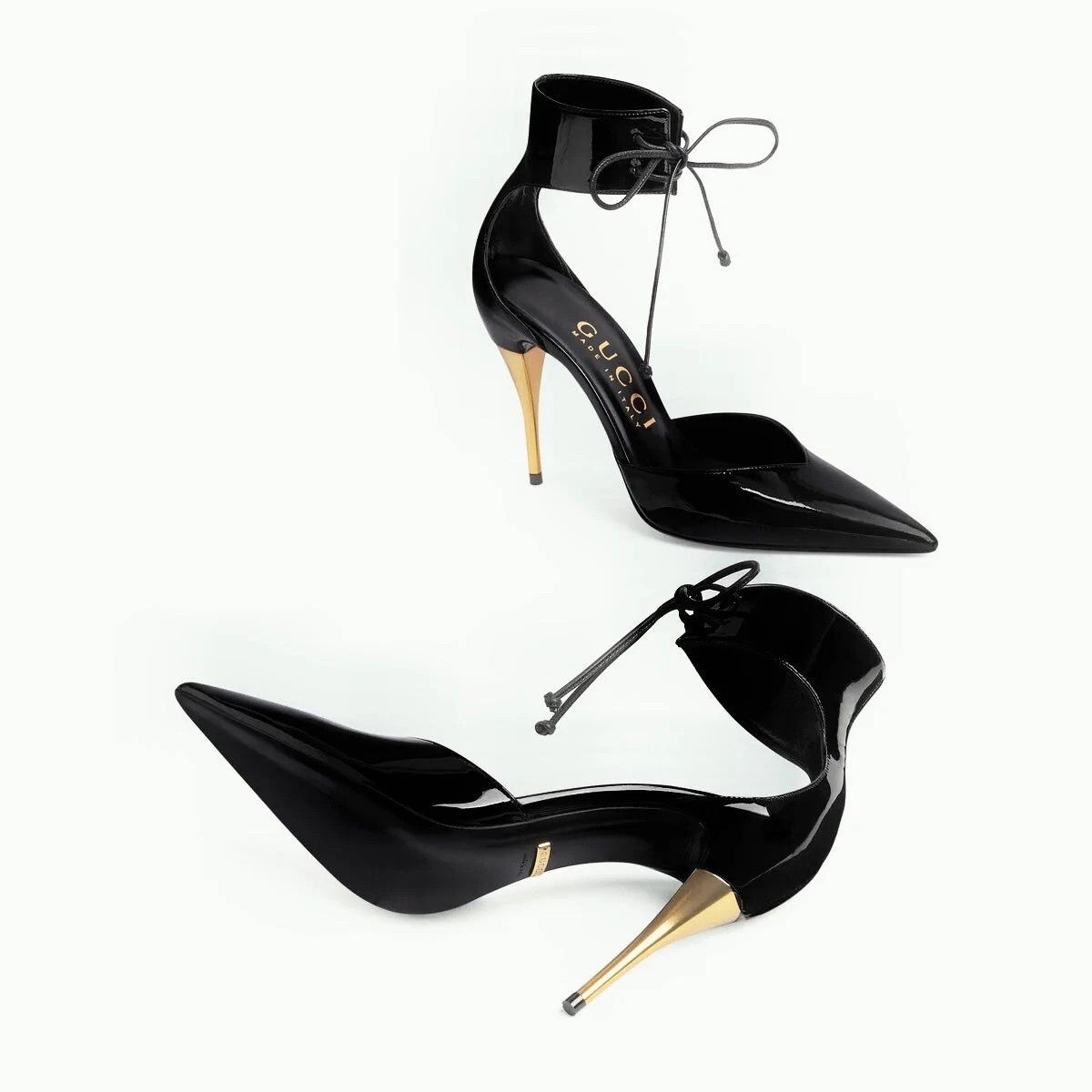Gucci Gucci Black Ankle Cuff 105mm Pumps New Size US 6 / IT 36 - 3 Thumbnail