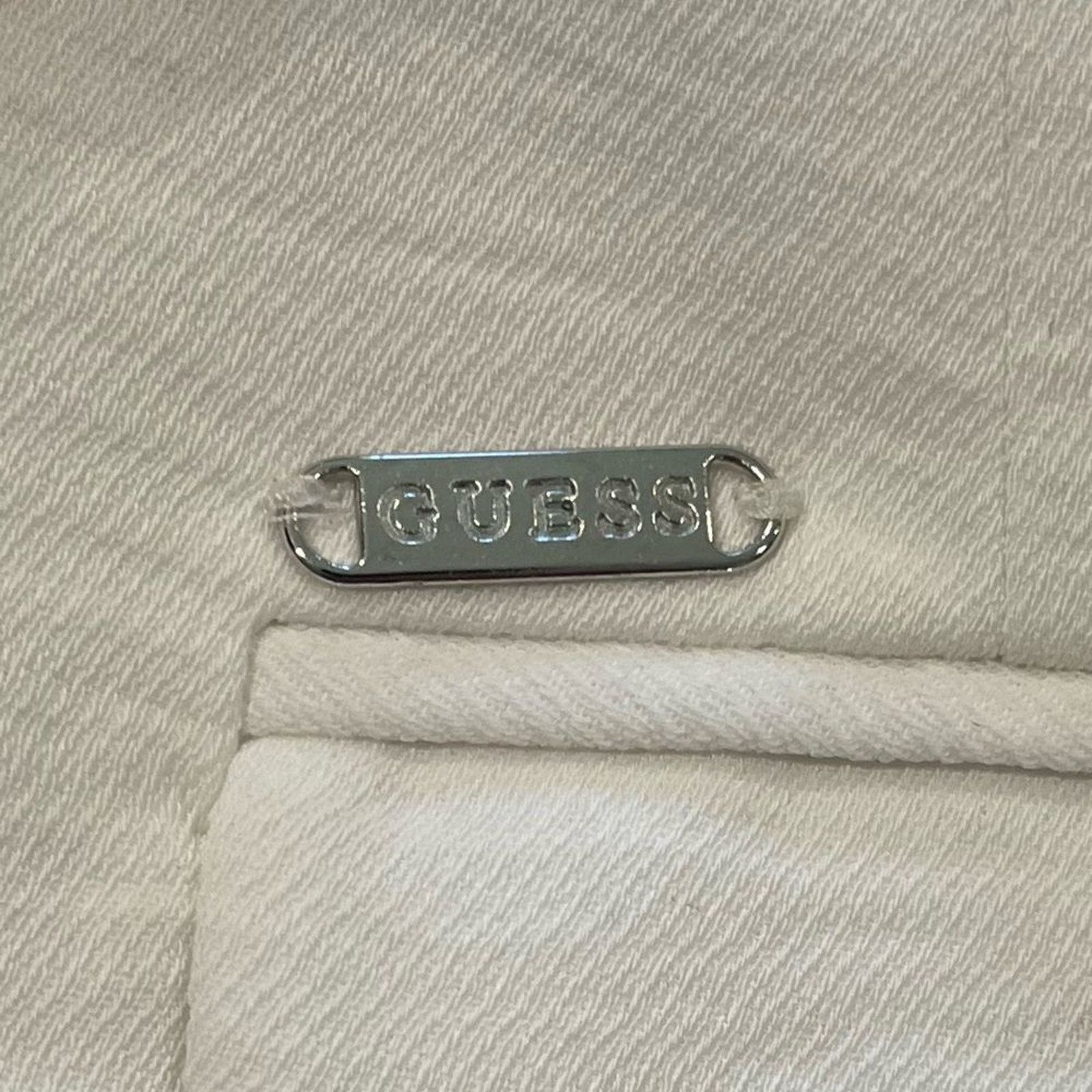 Guess Guess Womens White Long Line Blazer Jacket Size S Size S / US 4 / IT 40 - 3 Thumbnail