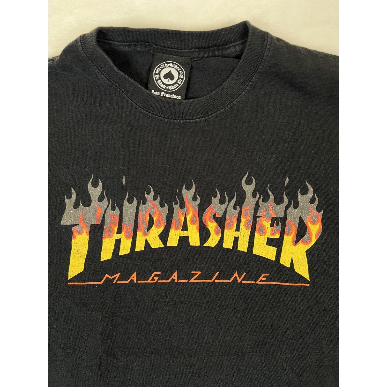 Thrasher Vintage Thrasher Magazine T-Shirt Flame Spell Out Size Mediu Size US M / EU 48-50 / 2 - 2 Thumbnail
