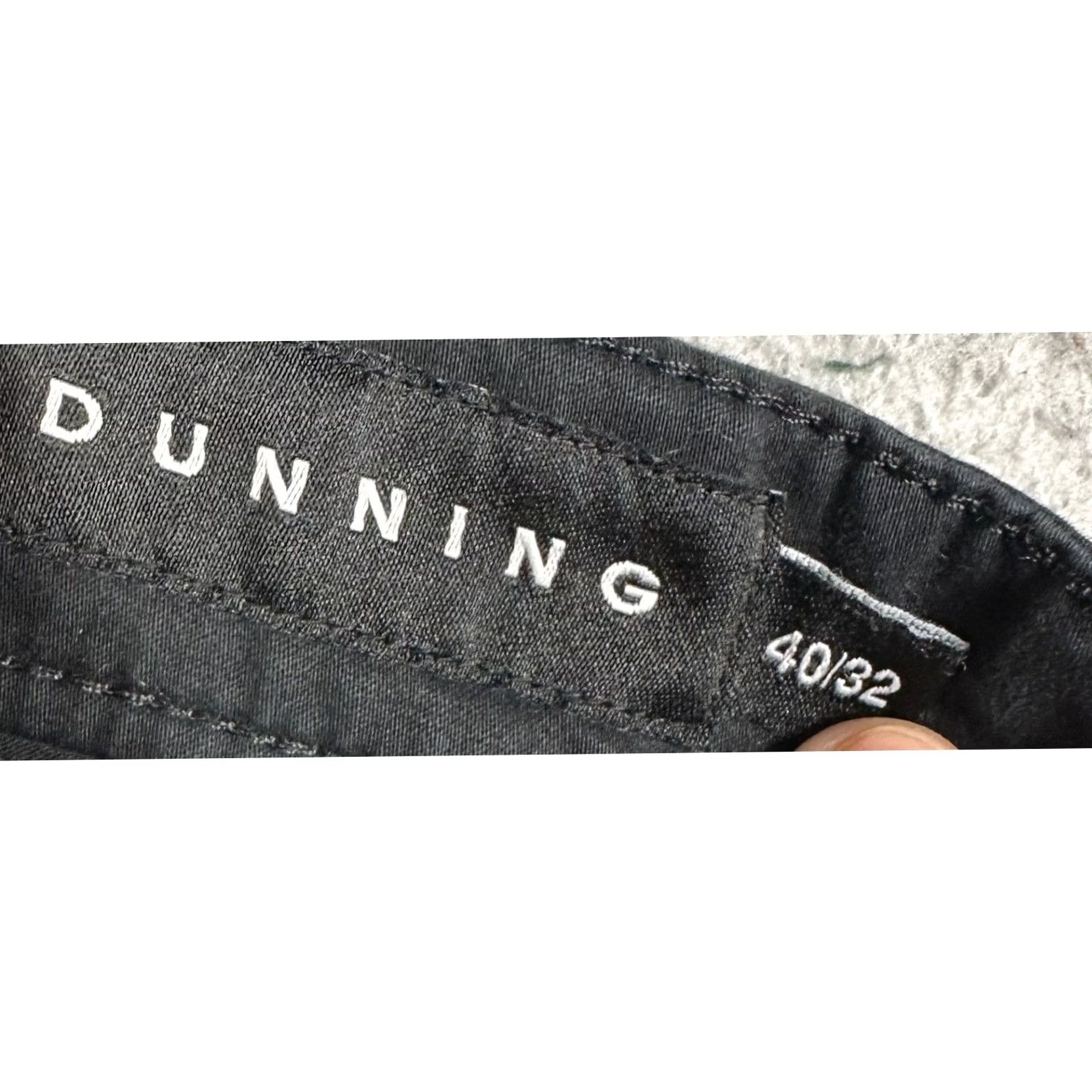 Vintage Dunning Golf Pant Shirt? Five-Pocket Stretch Chino Black 40 Mens Regular Straight Casual Work Golf EUC Size US 40 / EU 56 - 3 Thumbnail