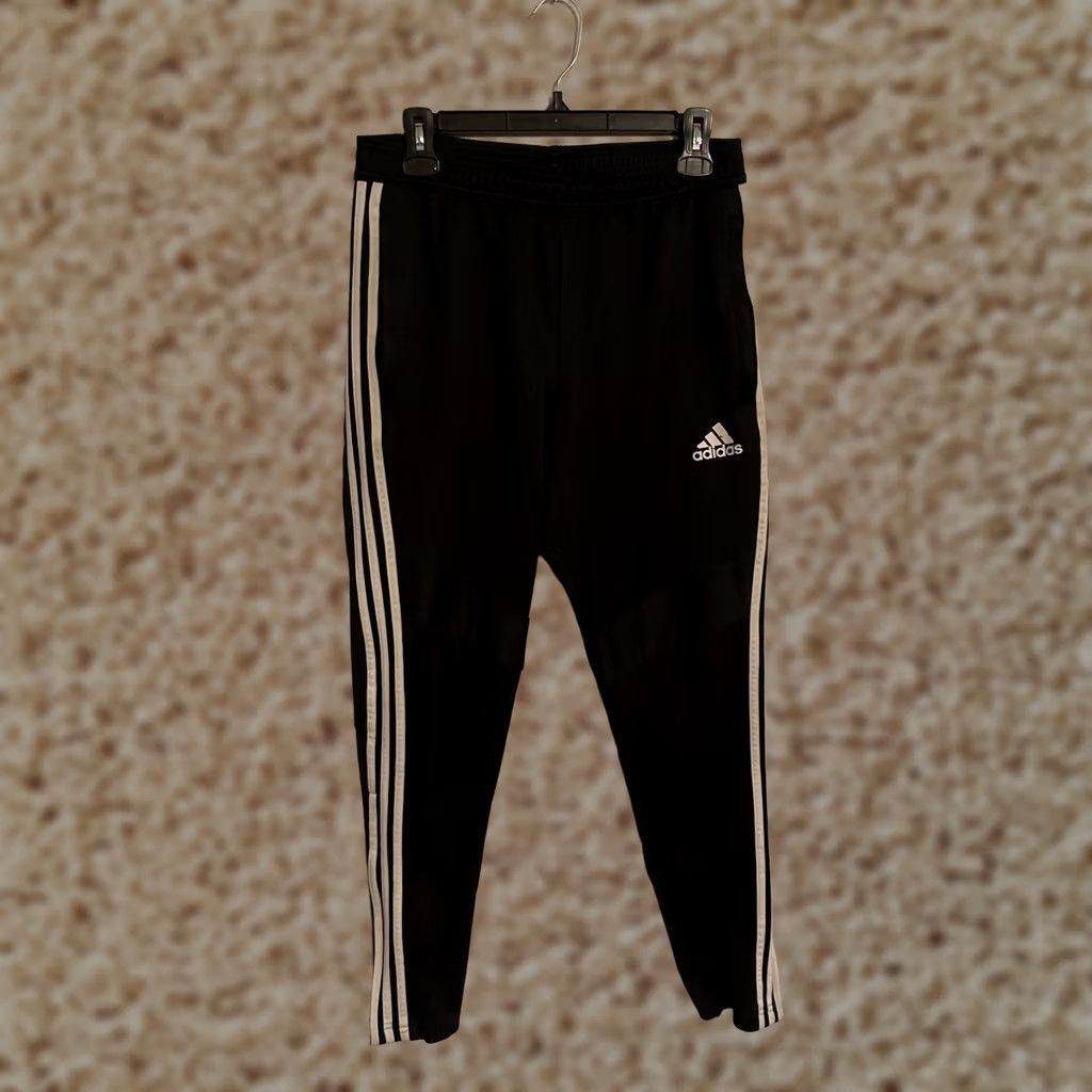 Adidas Adidas 3 Stripe Black White Athletic Track Sweat Pants Mens M Size US 31 - 1 Thumbnail