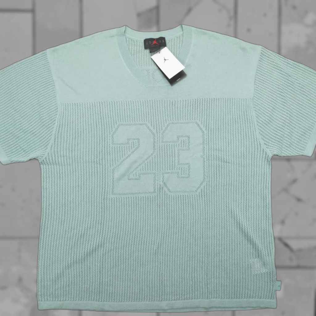 Jordan Brand Air Jordan Knit Jersey Top Mineral Slate Men's Size XL HQ0766-309 Size US XL / EU 56 / 4 - 1 Thumbnail