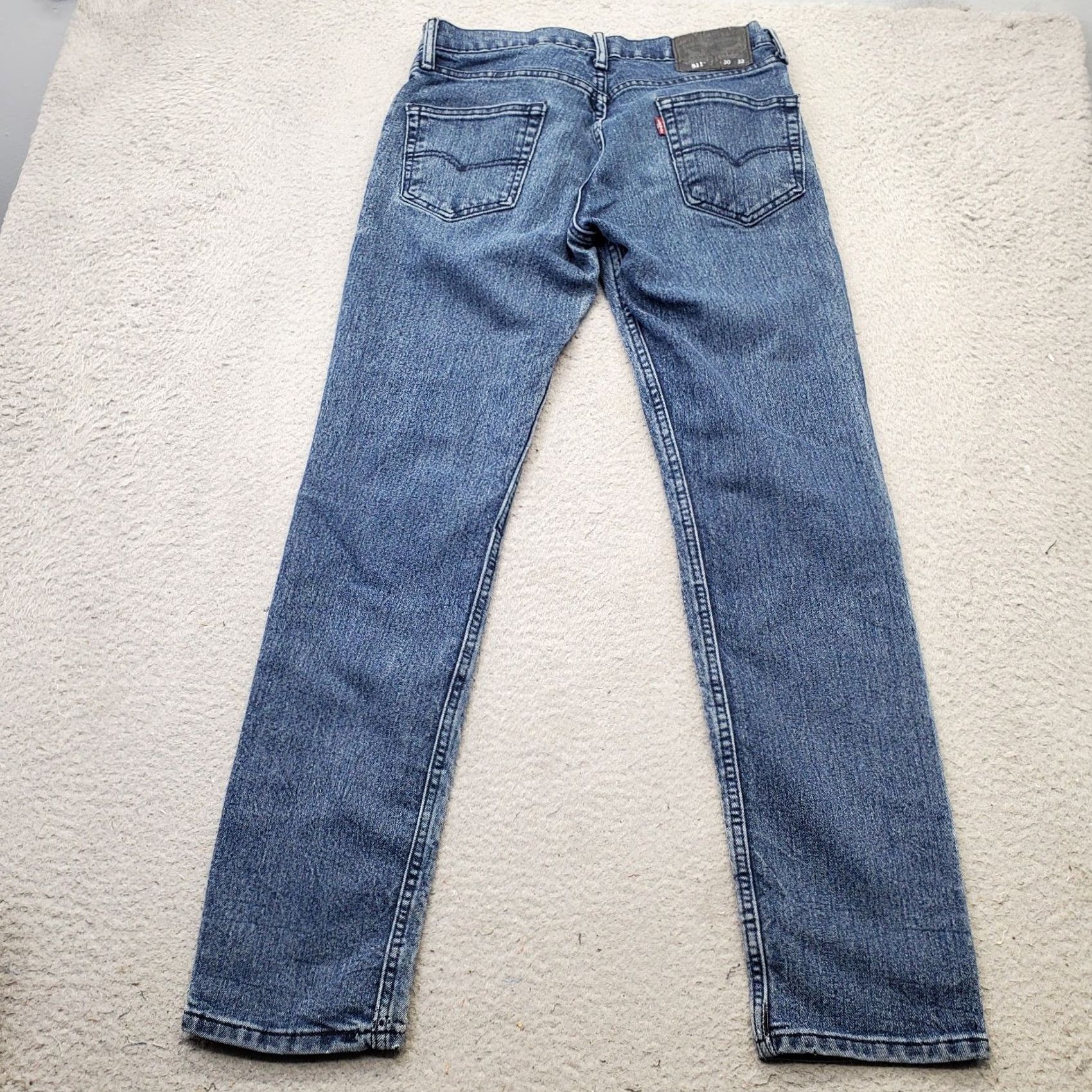 Levi's Levi's 511 Skinny Jeans Mens 30x32 Blue Denim Medium Wash Streetwear Red Tab - Mens Size 30 - 5-Pocket Denim Jeans Size US 30 / EU 46 - 2 Thumbnail