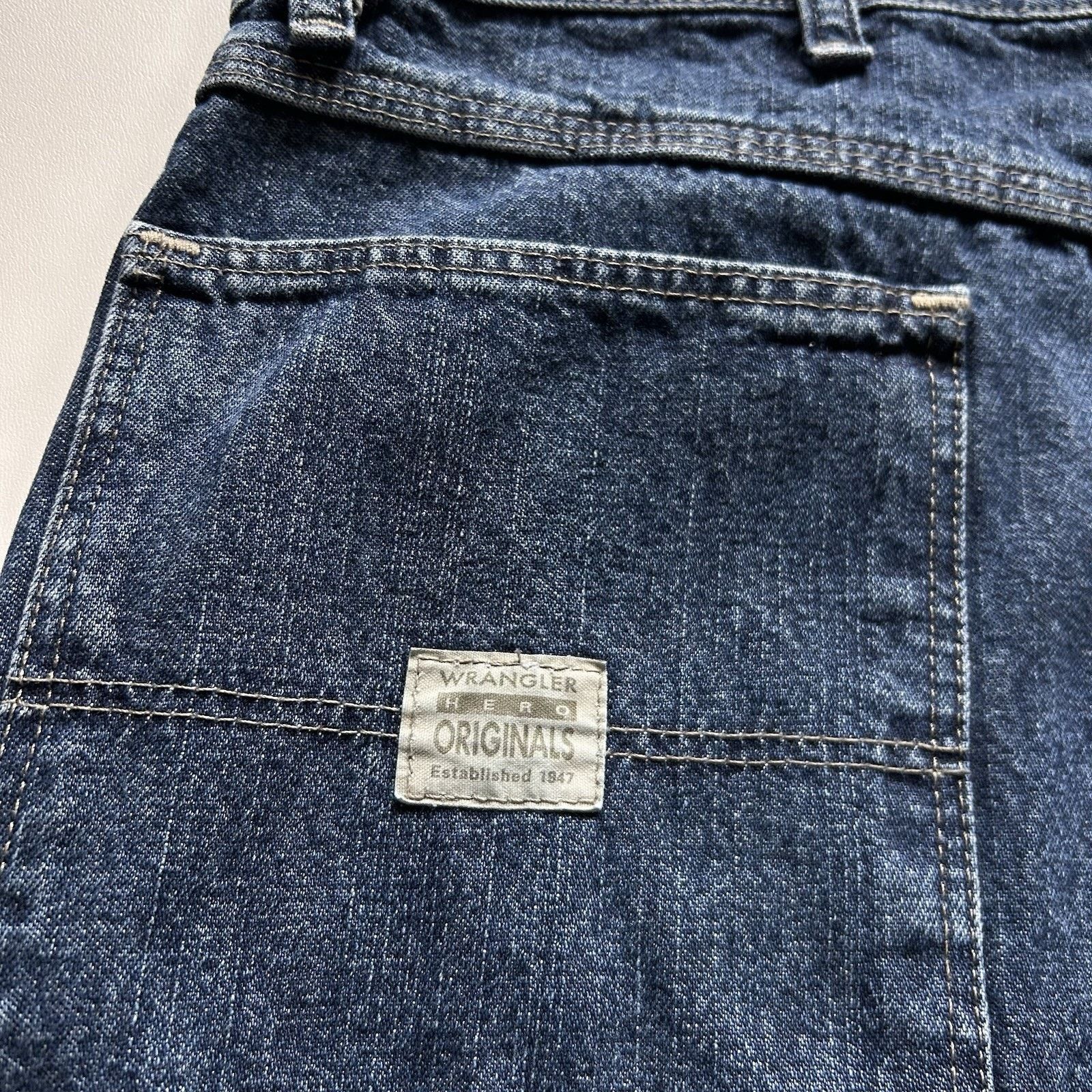 Vintage Vintage Wrangler Jorts Mens 38 Denim Carpenter Jean Shorts Size US 38 / EU 54 - 5 Thumbnail